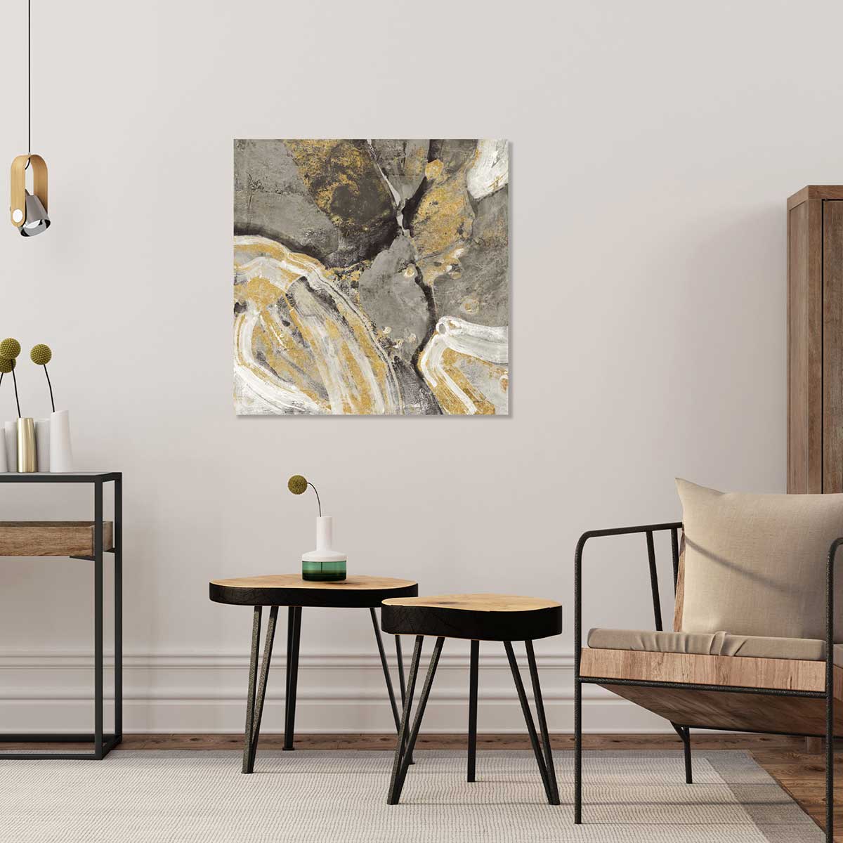 Tableau Rivière d'or tableau alu dibond, HEXOA