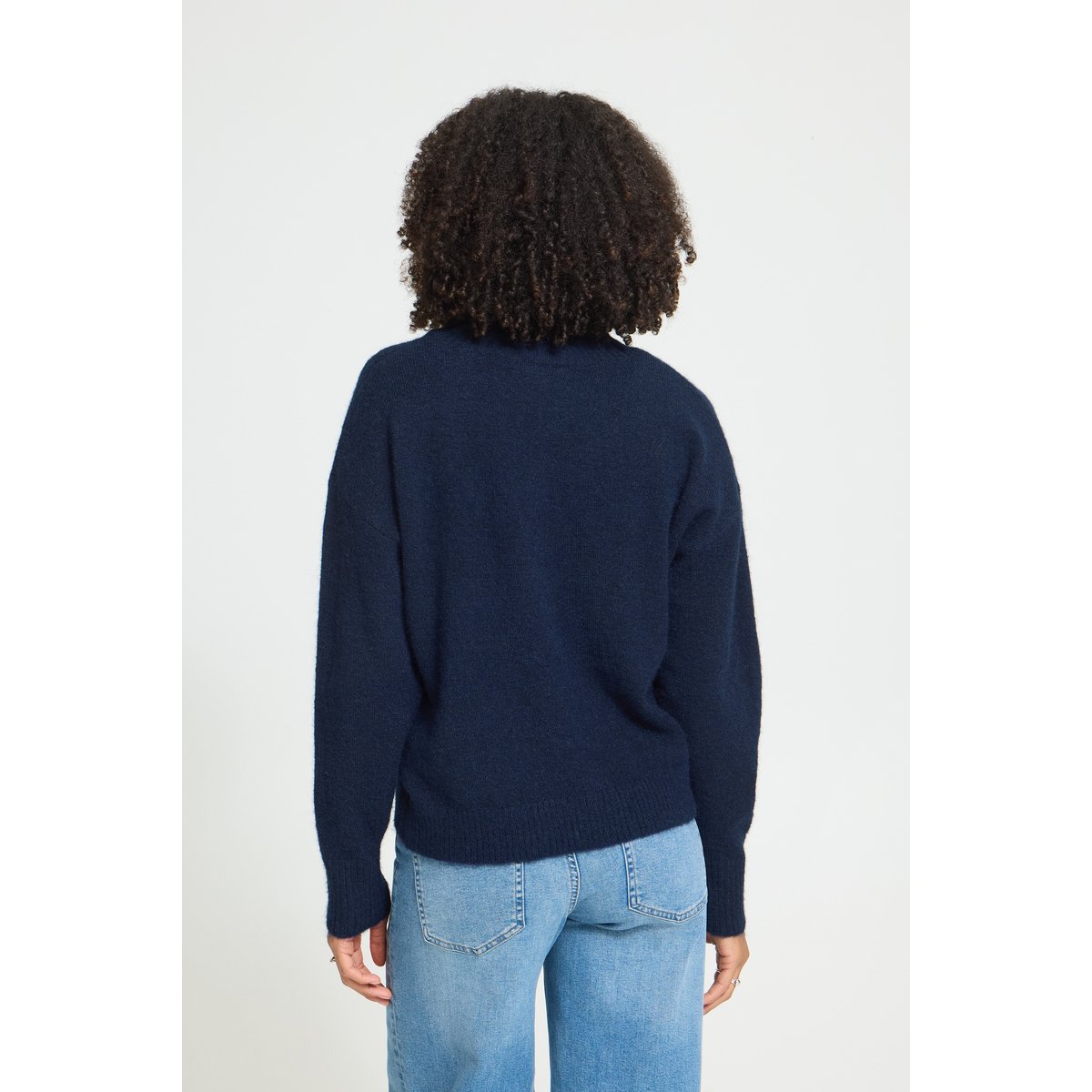 Á manches longues bleu maritime blue, ICHI
