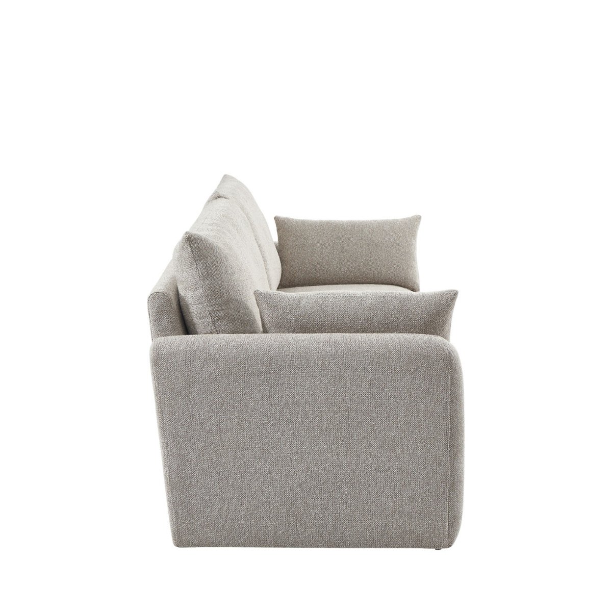 Canapé 3 places en tissu- LISA beige chiné, DRAWER