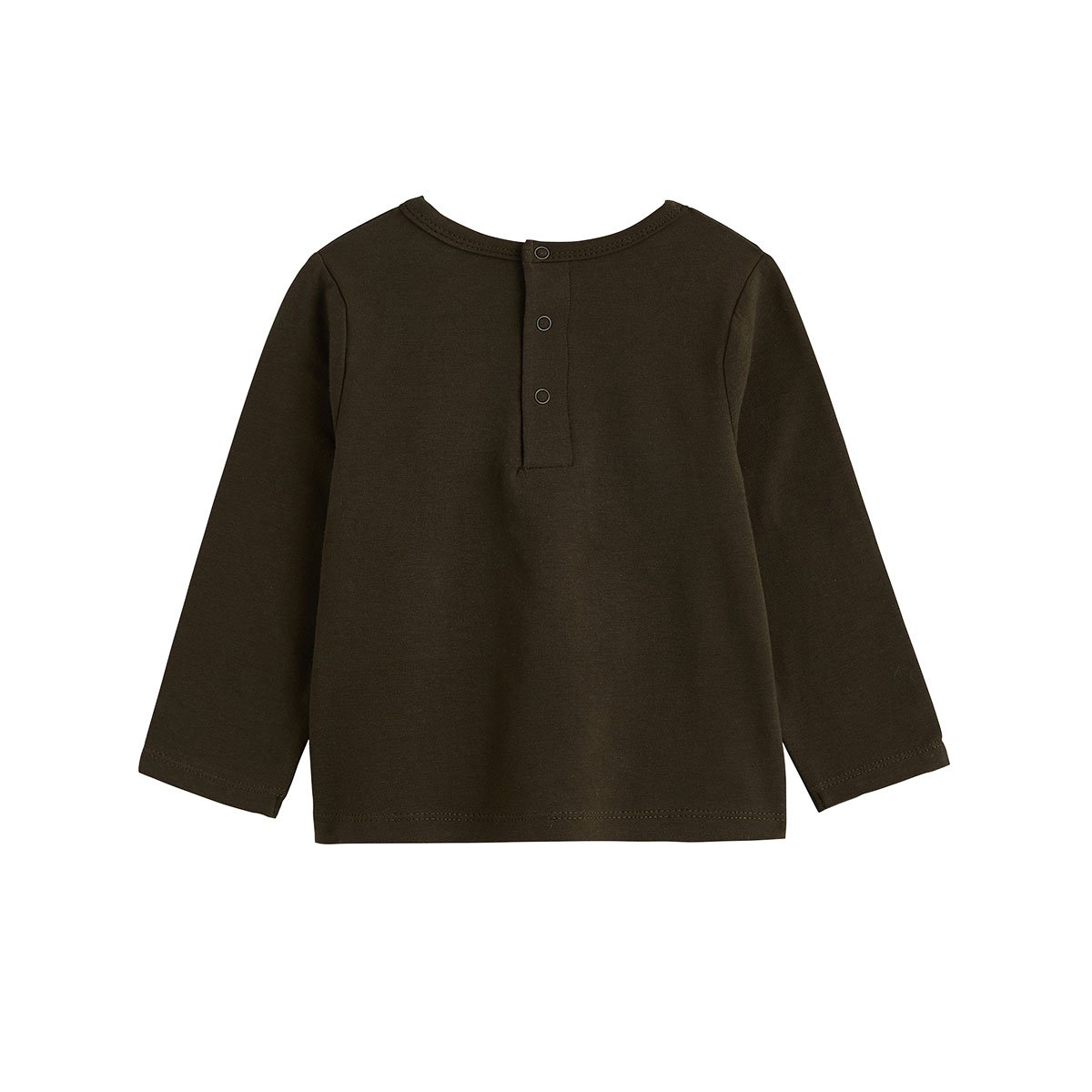 Ensemble salopette bébé en molleton et t-shirt Ginkgo ecru, PETIT BEGUIN