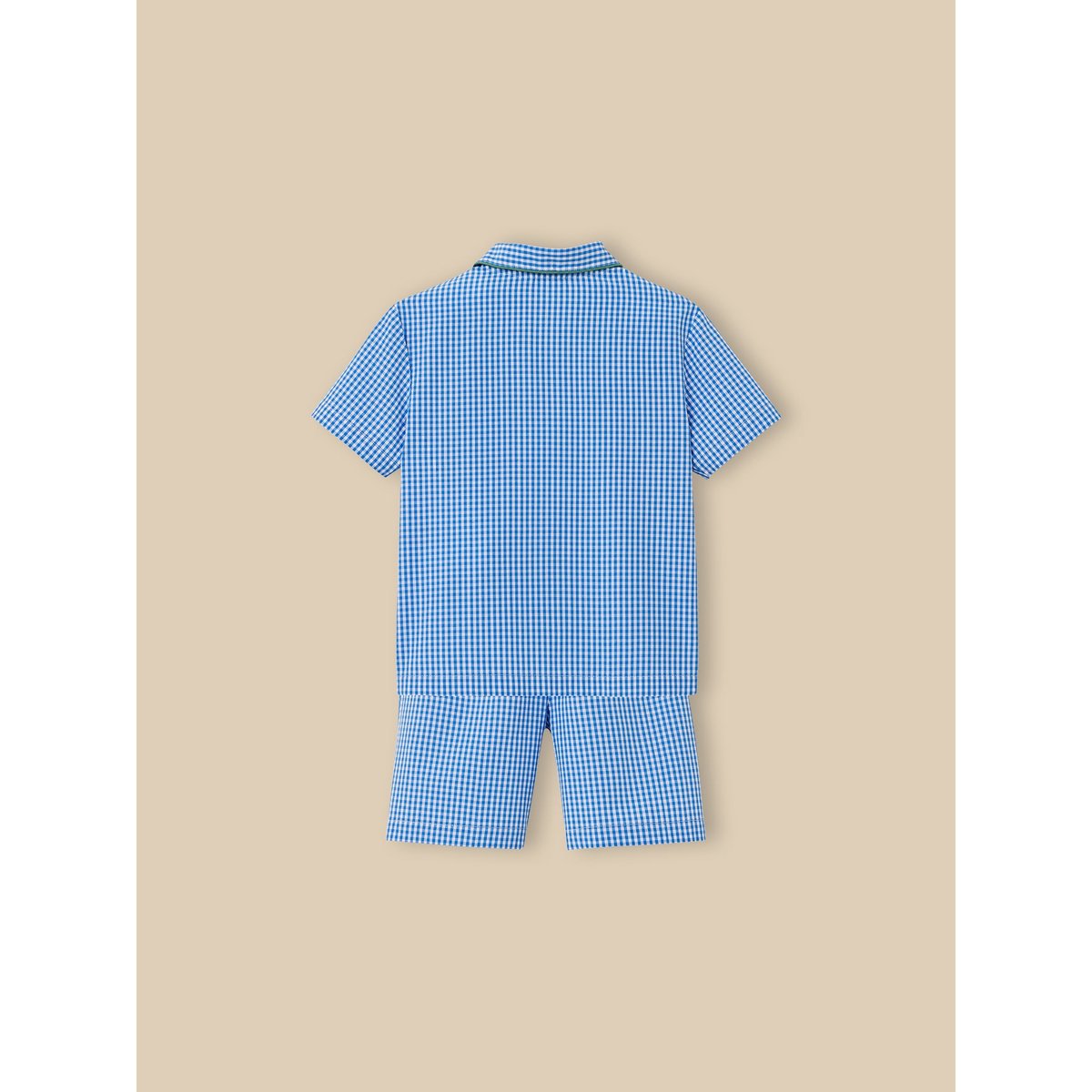 Pyja-short vichy vichy bleu, CYRILLUS