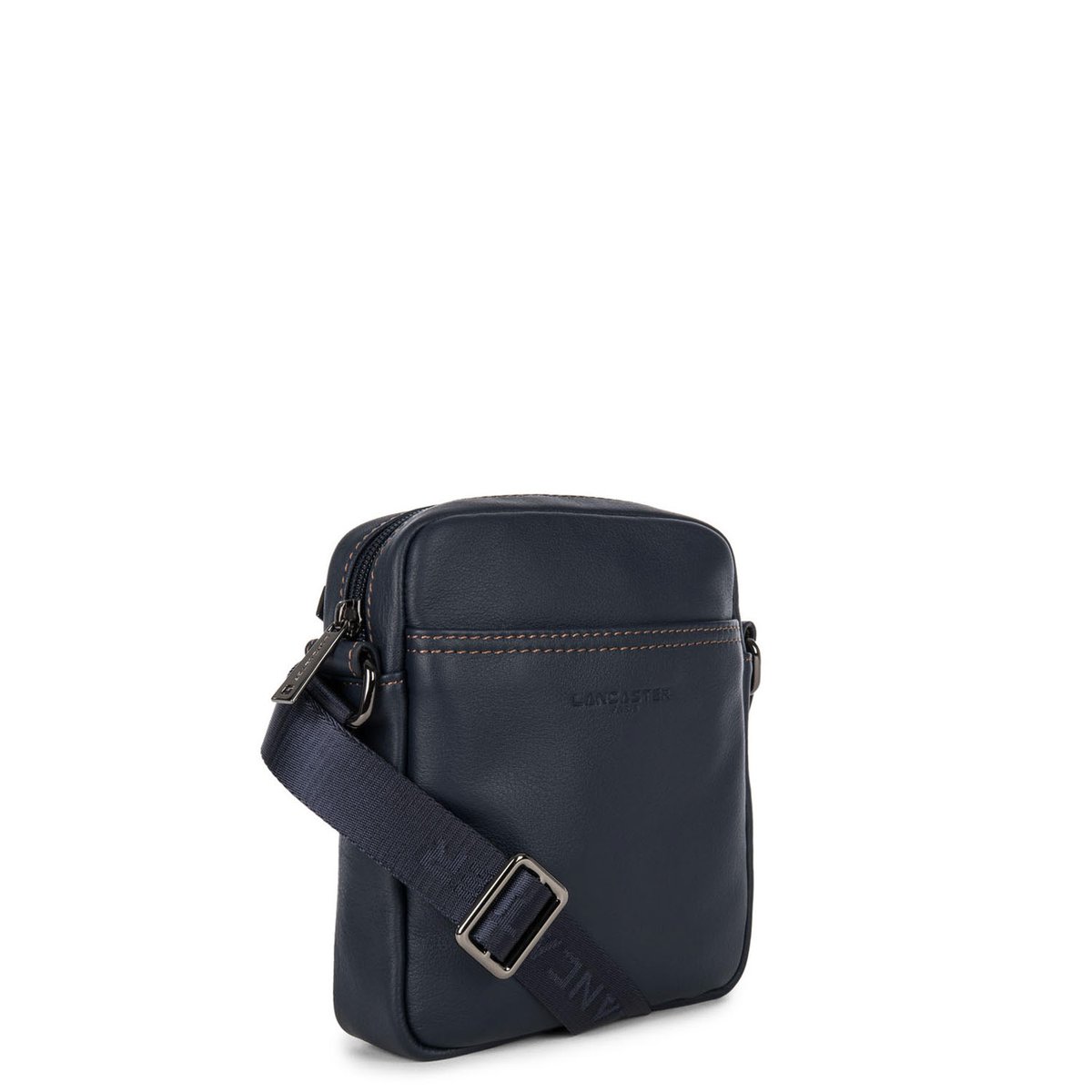 Mini sacoche SOFT VINTAGE HOMME bleu - fonce - camel, LANCASTER