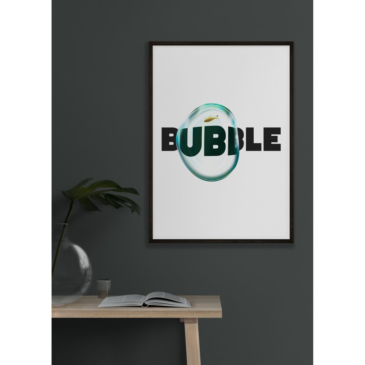 Affiche Bubble blanc, L'AFFICHERIE