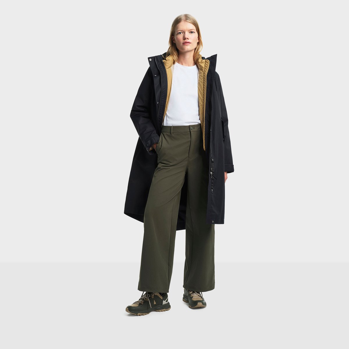 Parka fishtail à capuche T-KIT noir, AIGLE
