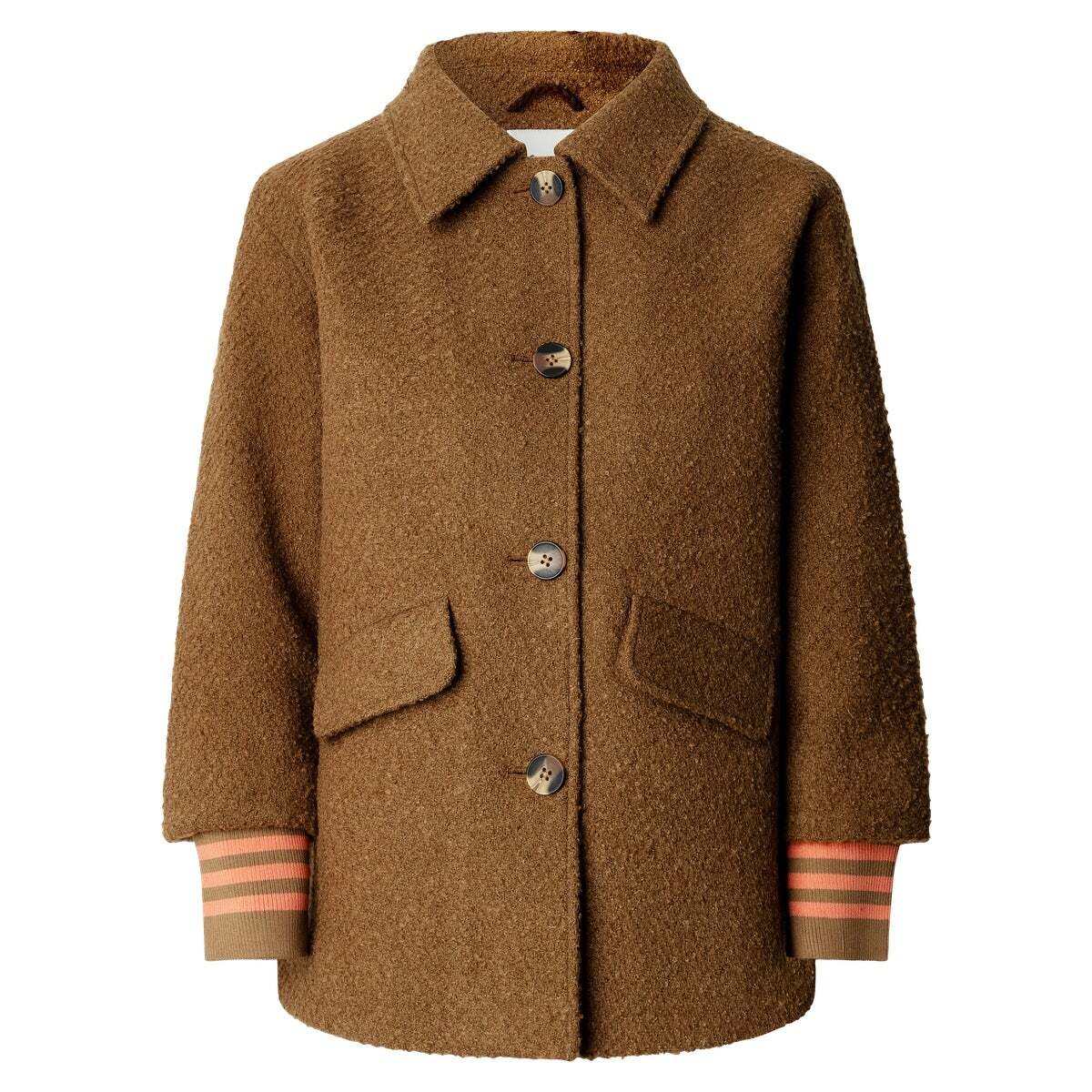 Manteau Court En Bouclé brun brun, PEPE JEANS