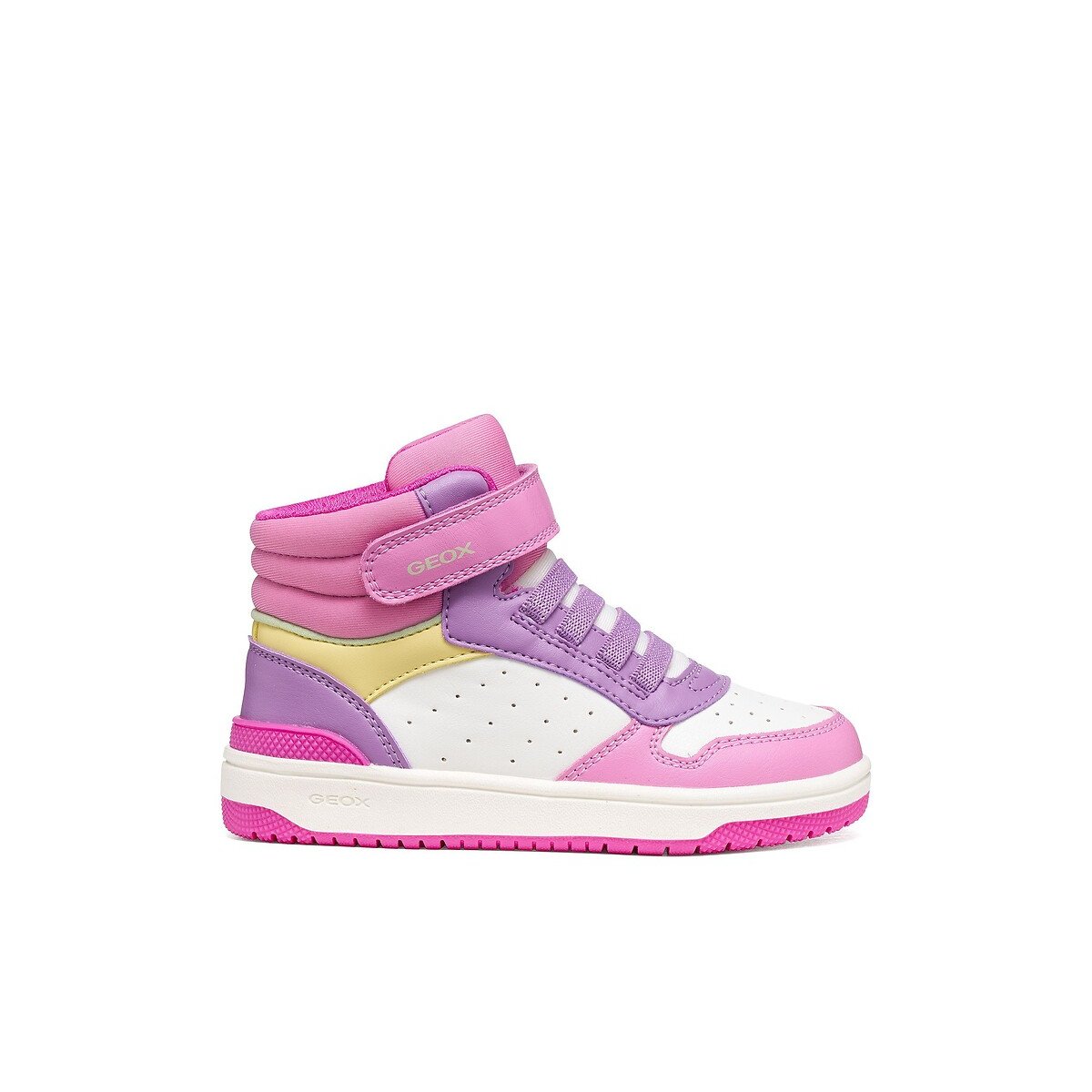 Kids Washiba High Top Trainers white/pink, GEOX