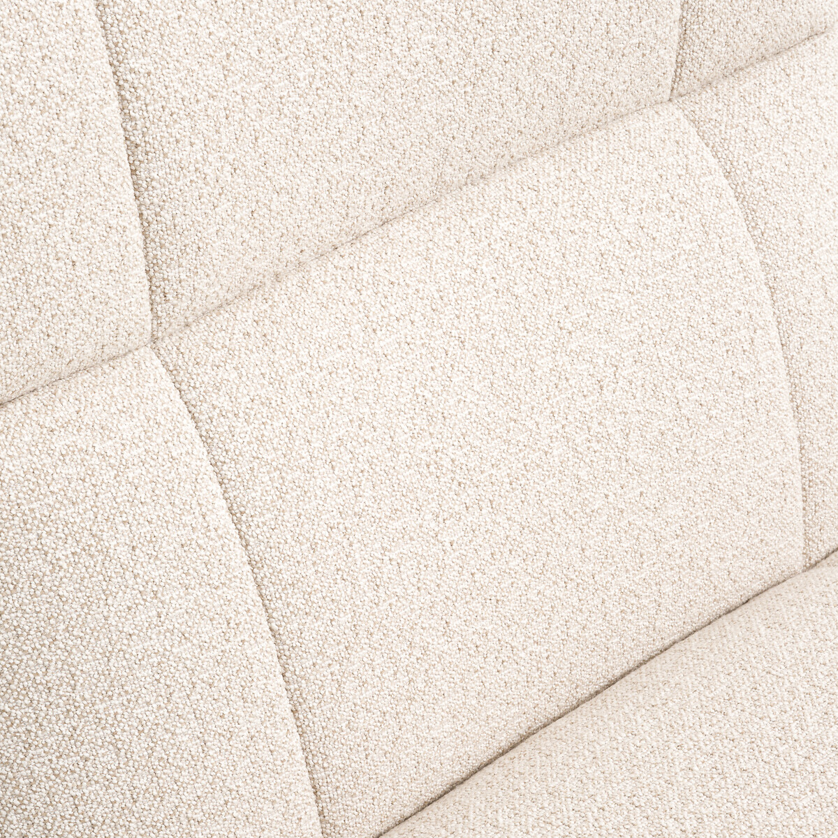 Poltrona con gambe in noce e tessuto bouclé, Lafar grezzo, AM.PM