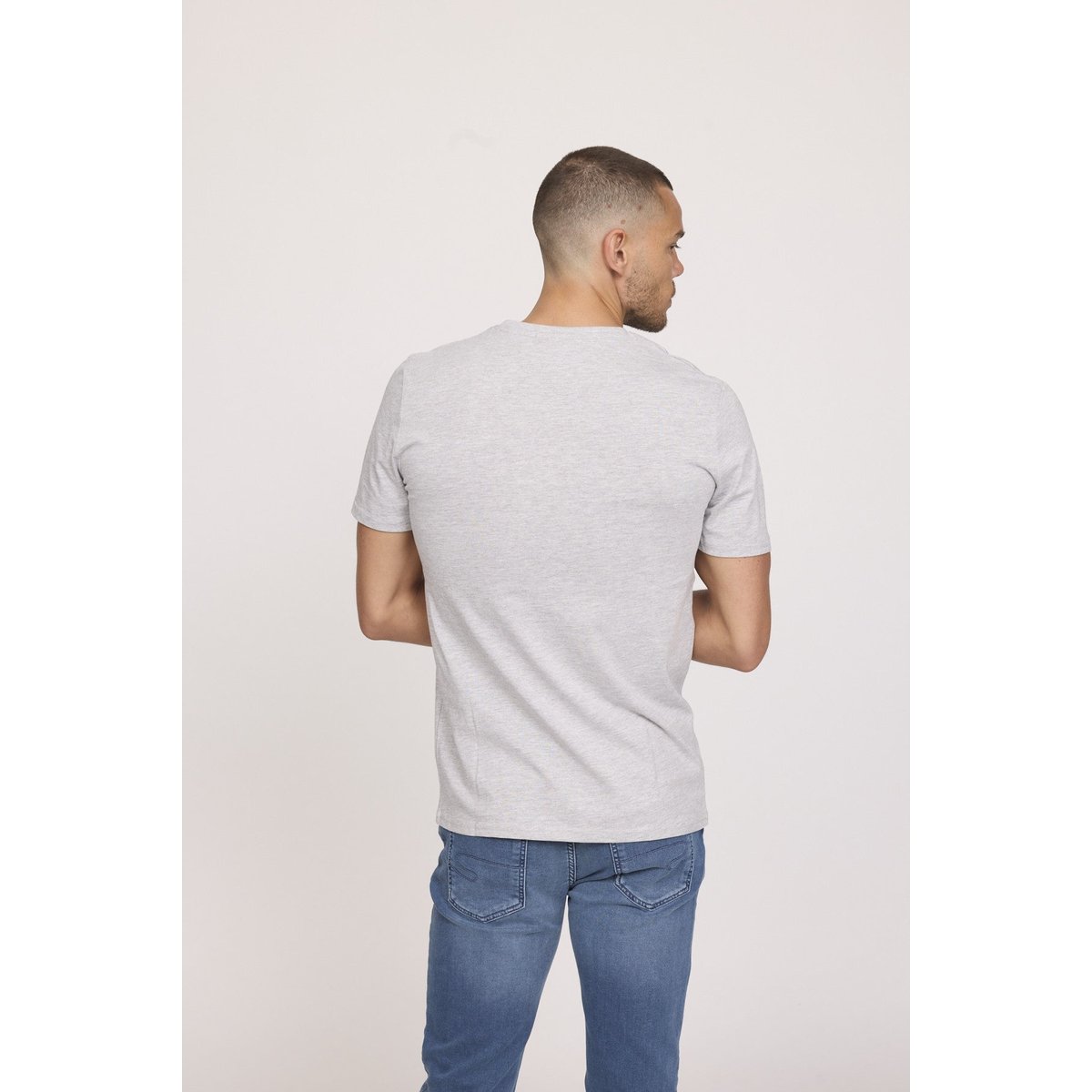 T-shirt manches courte coton regular ALEKO gris, LEE COOPER