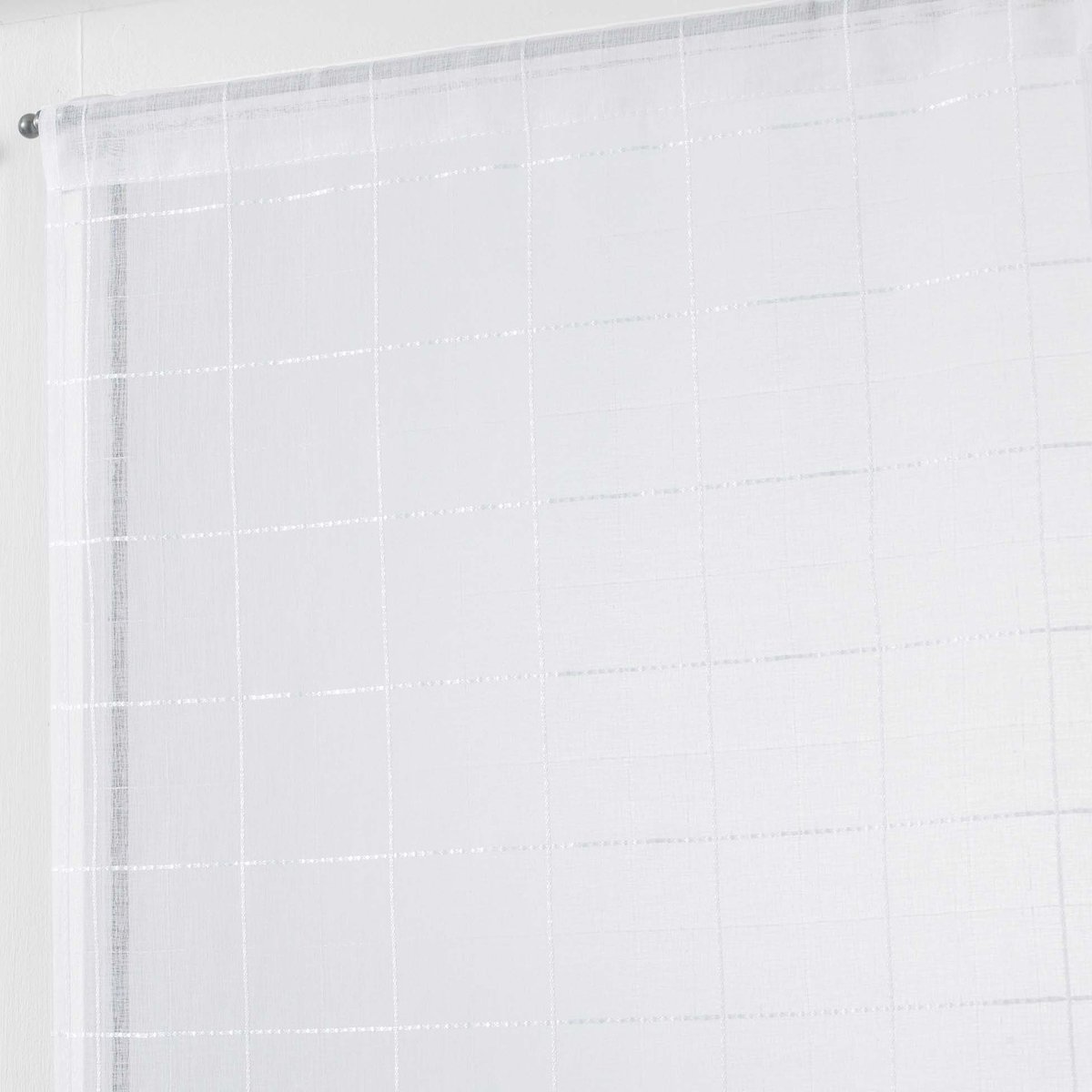 Paire Voilage Collection Carreaux gris, EDEN