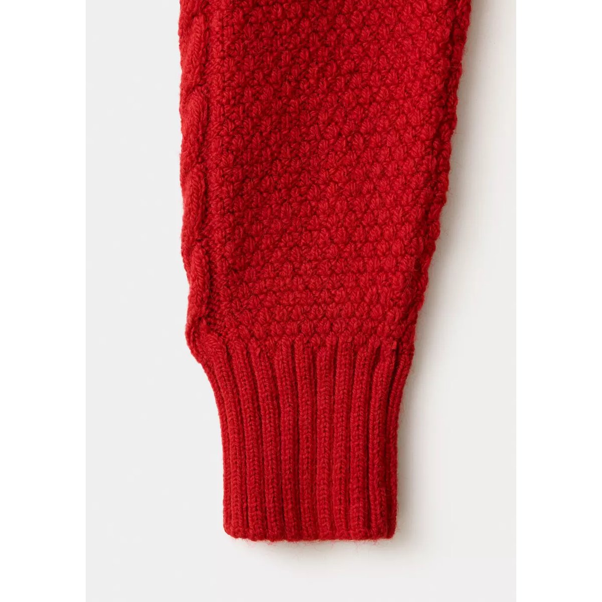 Pull-over maille crop rouge, MANGO