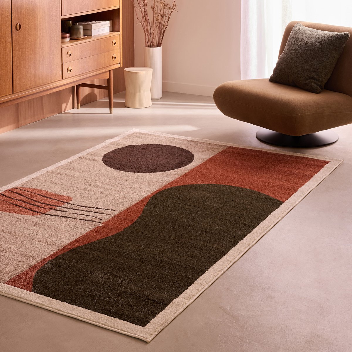 Tapis intérieur motif organique EUPHORIA multicolore, NAZAR RUGS