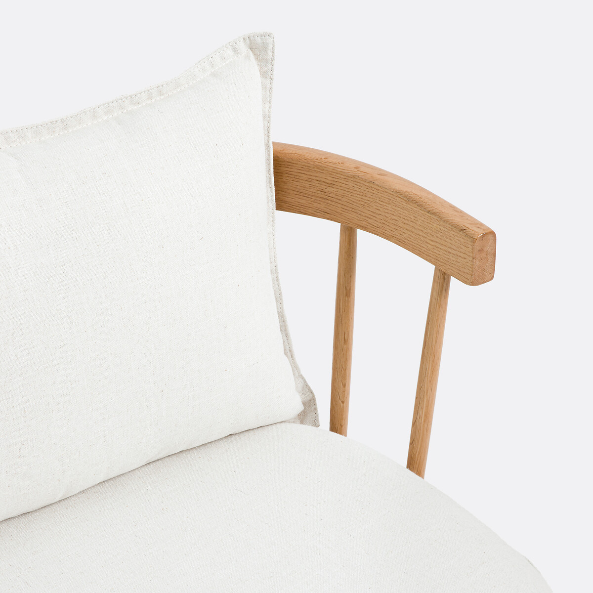 Banco de roble y tela, Portman beige , LA REDOUTE INTERIEURS