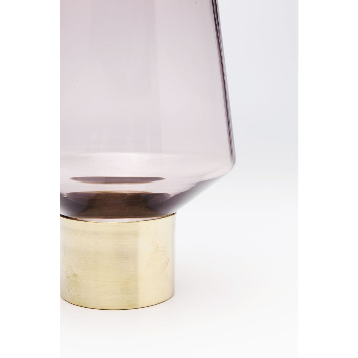 Vase en verre 26cm, NOBLE RING violet, KARE DESIGN