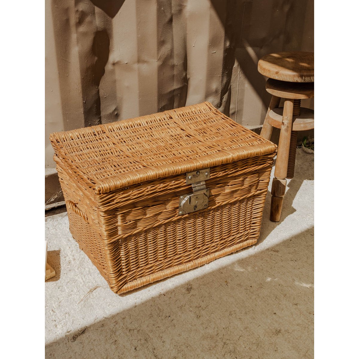 Malle en osier Lucienne N°309 - Bon état beige, DEBONGOUT