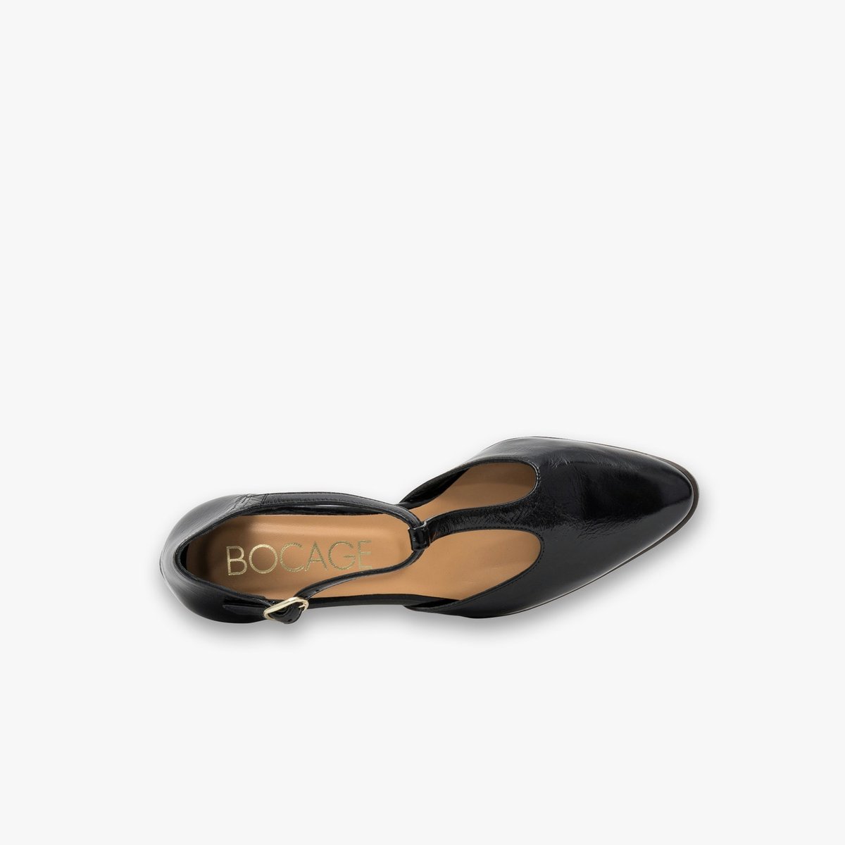 Escarpin en cuir DELICE noir, BOCAGE