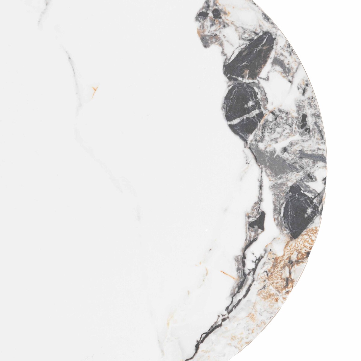 Maurice Marble & Metal Console Table white marble, ÉDITÉ
