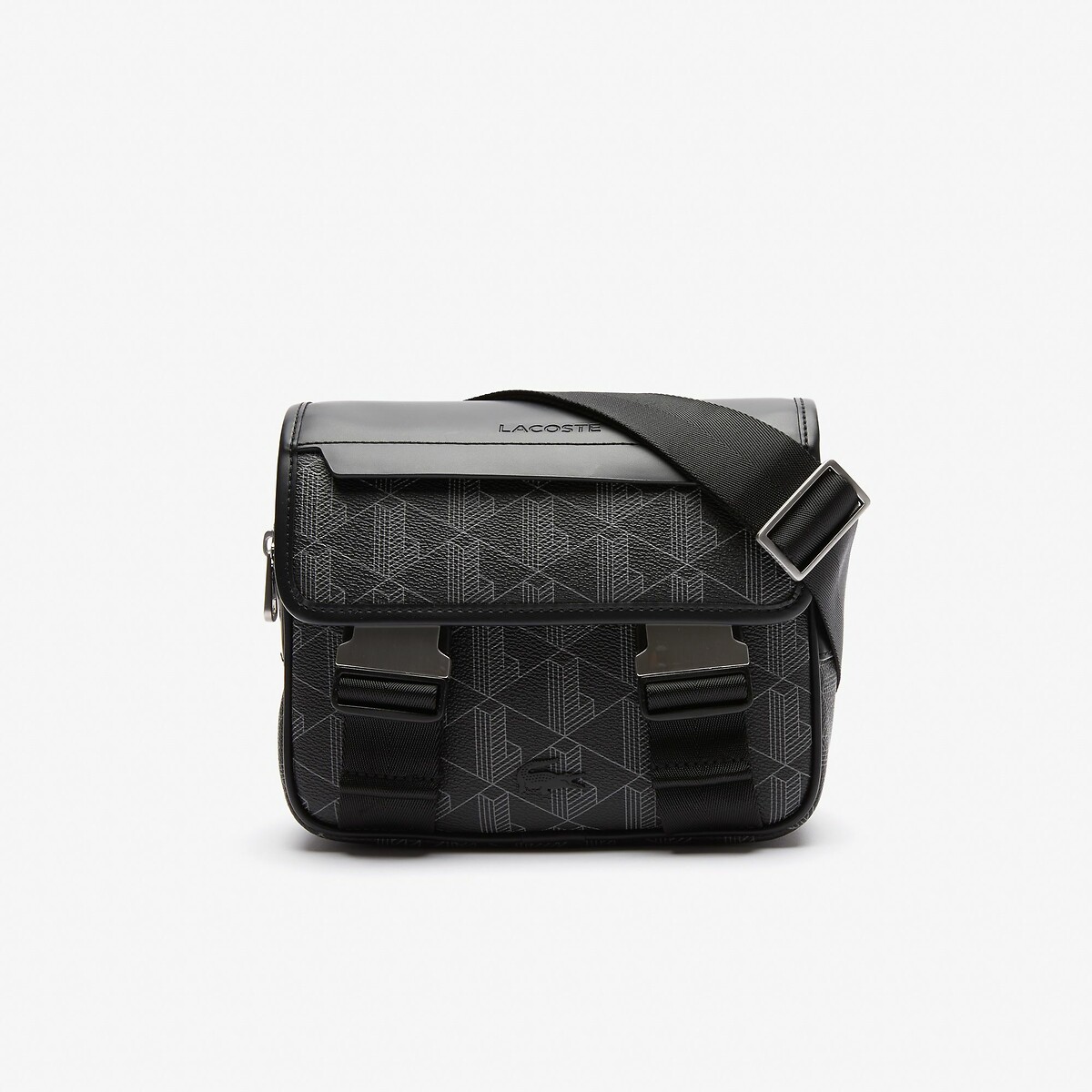 Sacoche à rabat clipsé The Blend noir-h45, LACOSTE