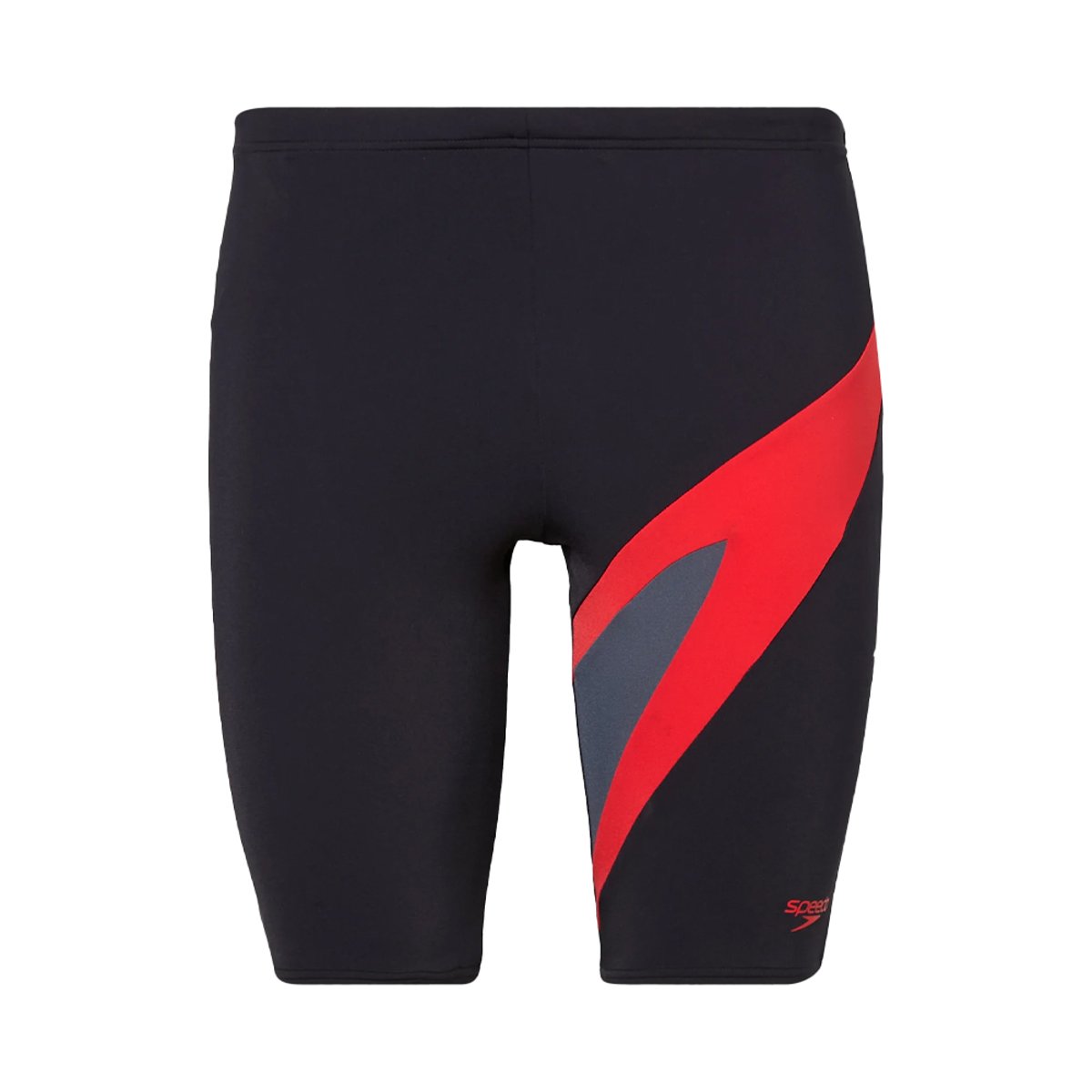 Jammer de natation motif/style à rayures HYPERBOOM noir / rouge, SPEEDO
