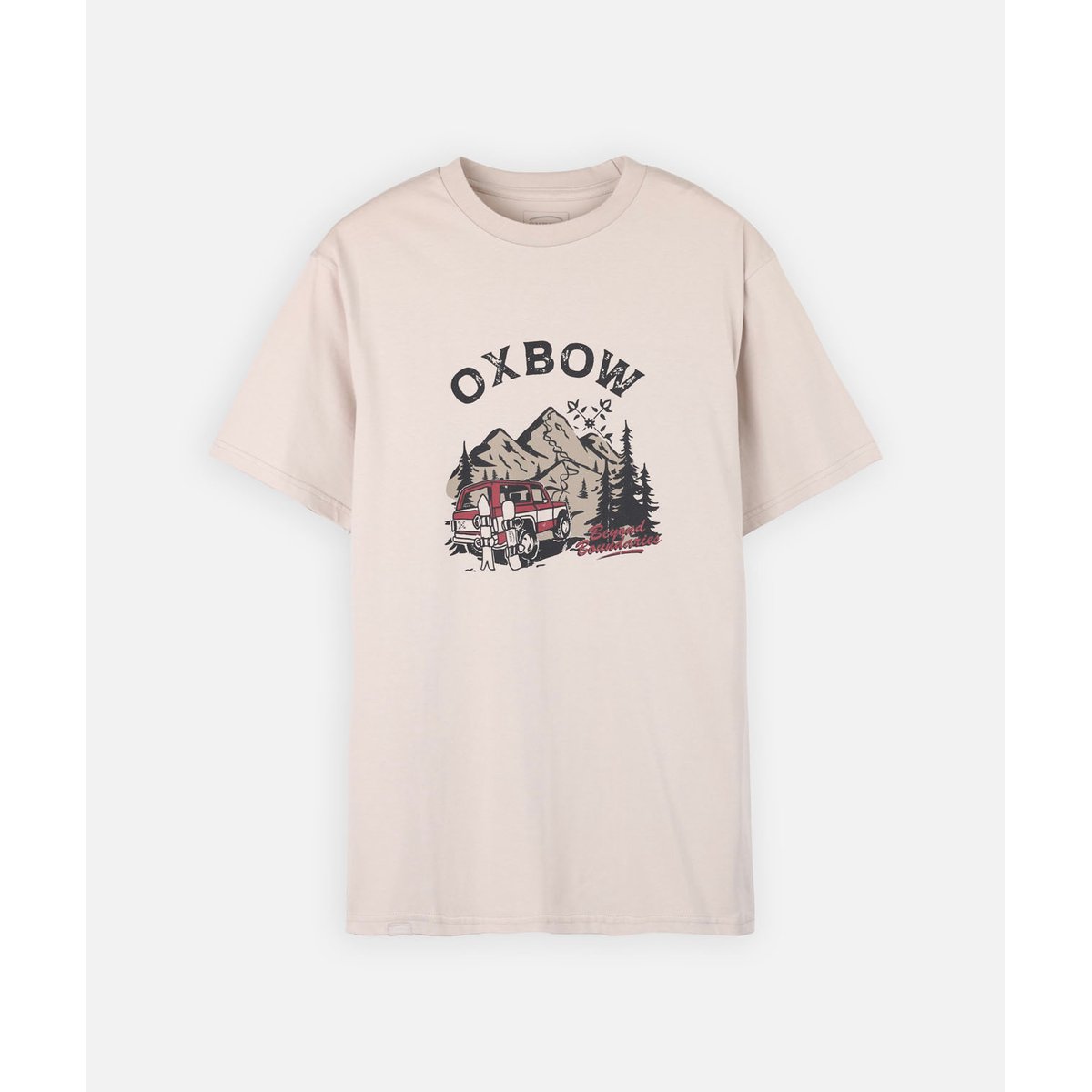 Tee-shirt manches courtes coton bio ONTRIP ivory, OXBOW