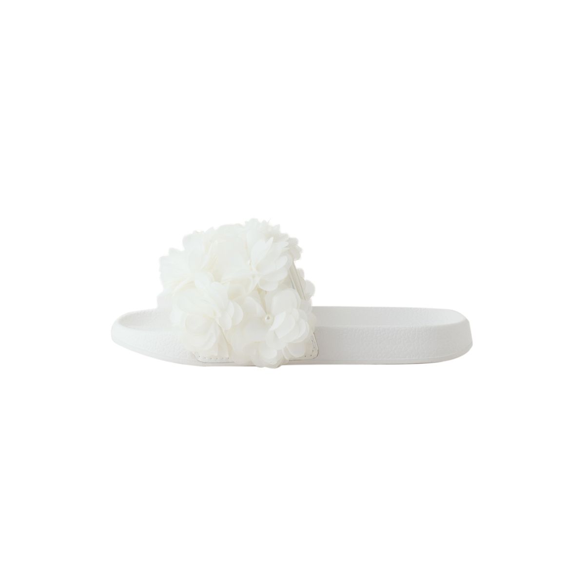 Claquettes avec grosse fleur blanc, NEXT