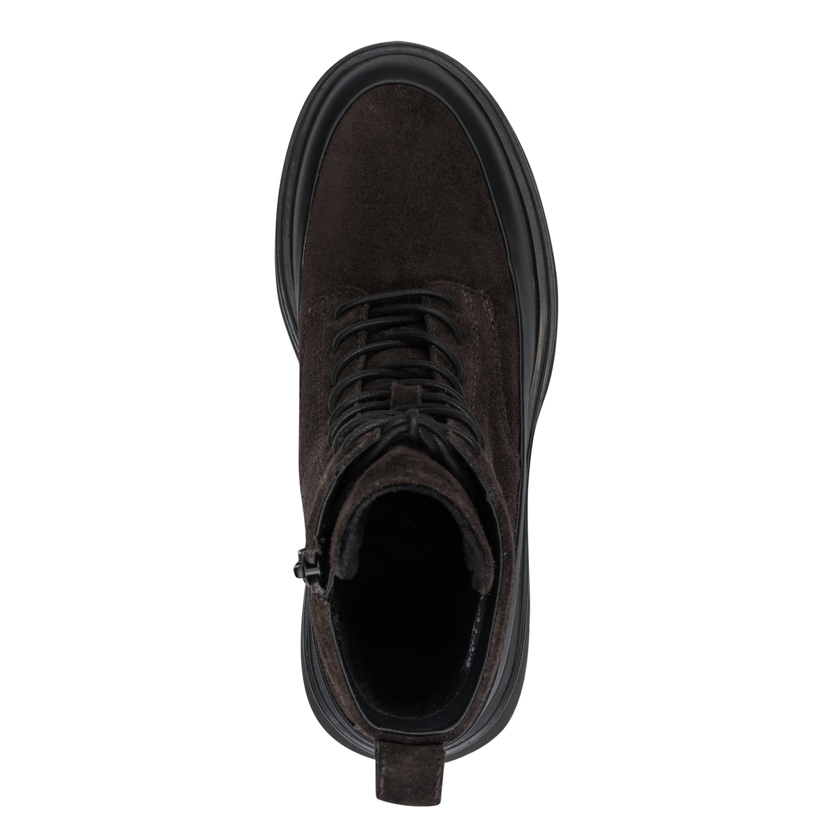 Bottine talon bloc gris laque, TAMARIS
