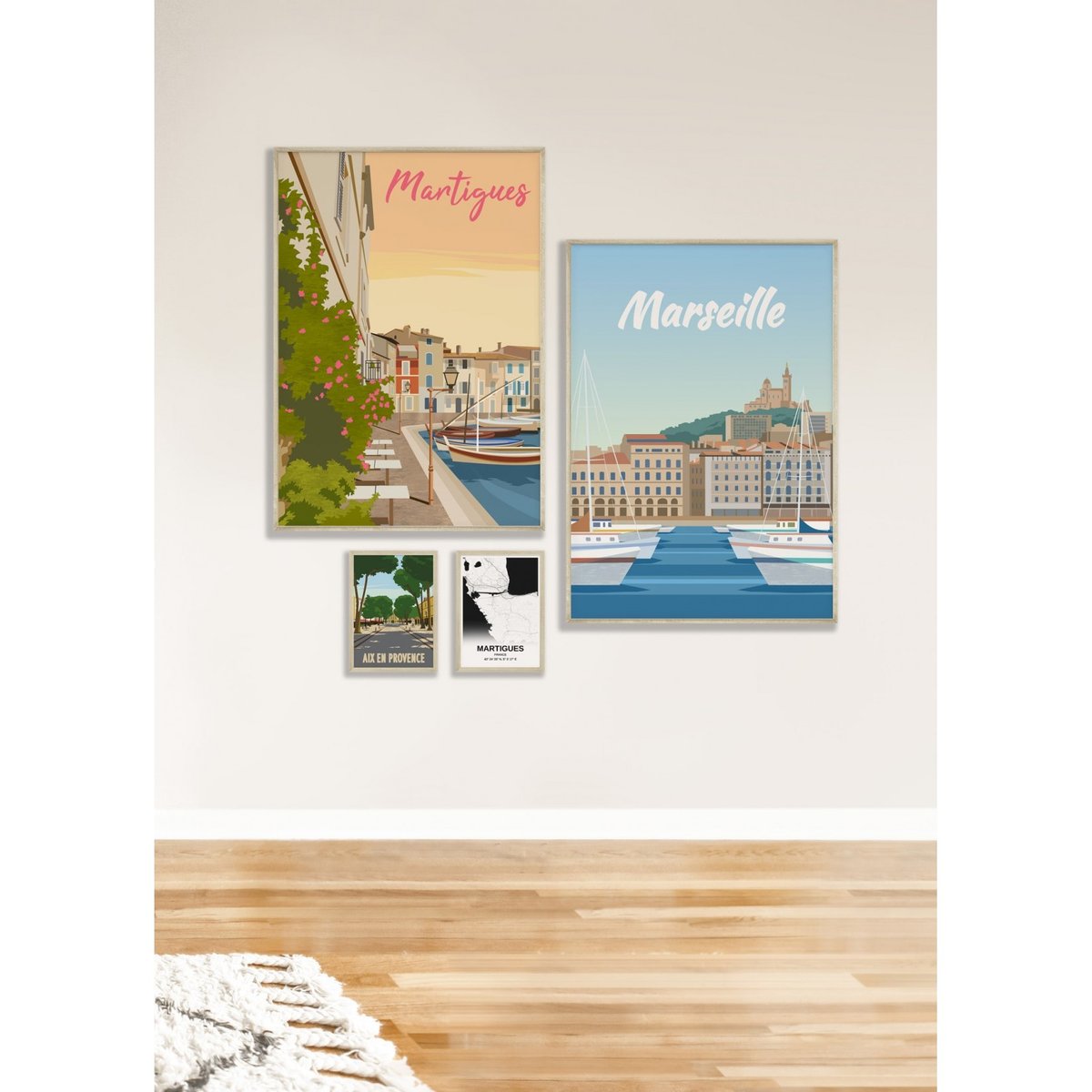 Affiche ville Martigues blanc, L'AFFICHERIE