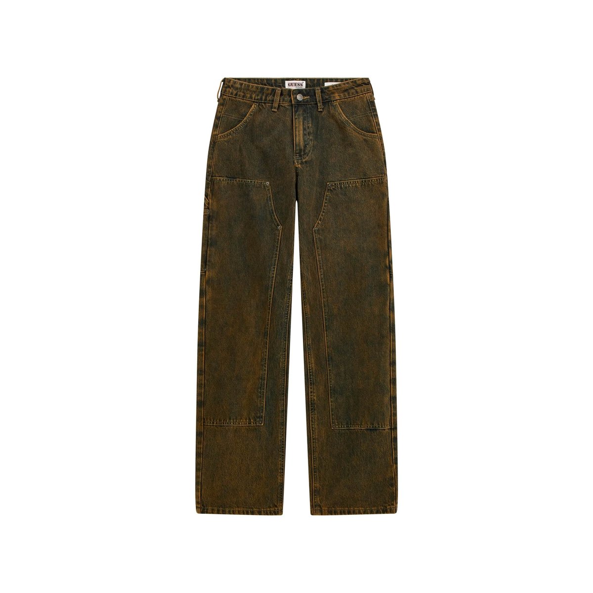 Jean Carpenter Zippé marron, GUESS