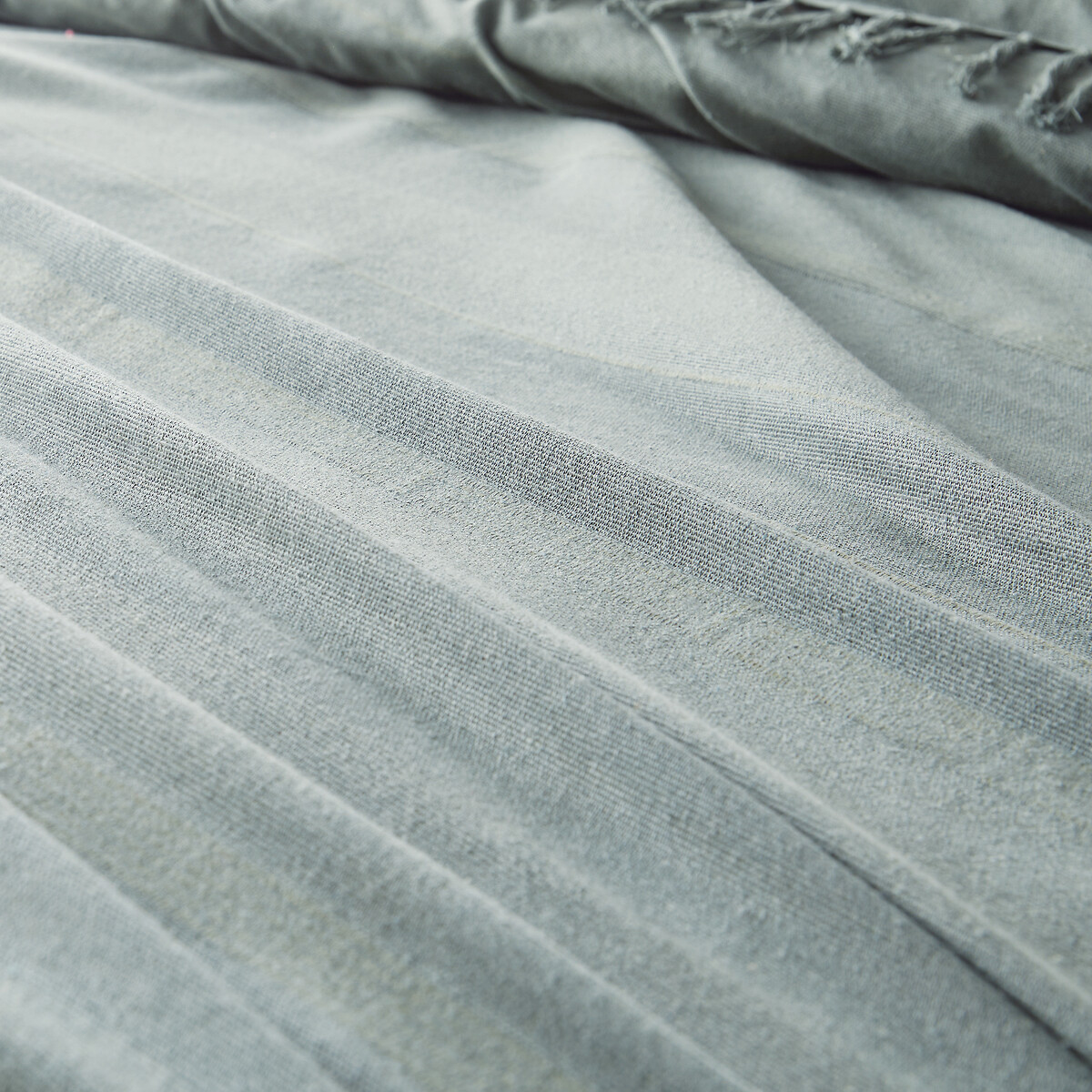 Nedo Fringed Cotton Bedspread pale green, LA REDOUTE INTERIEURS