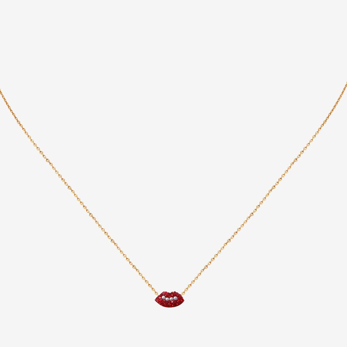 Collier kuchi lips rouge, CAROLINE NAJMAN