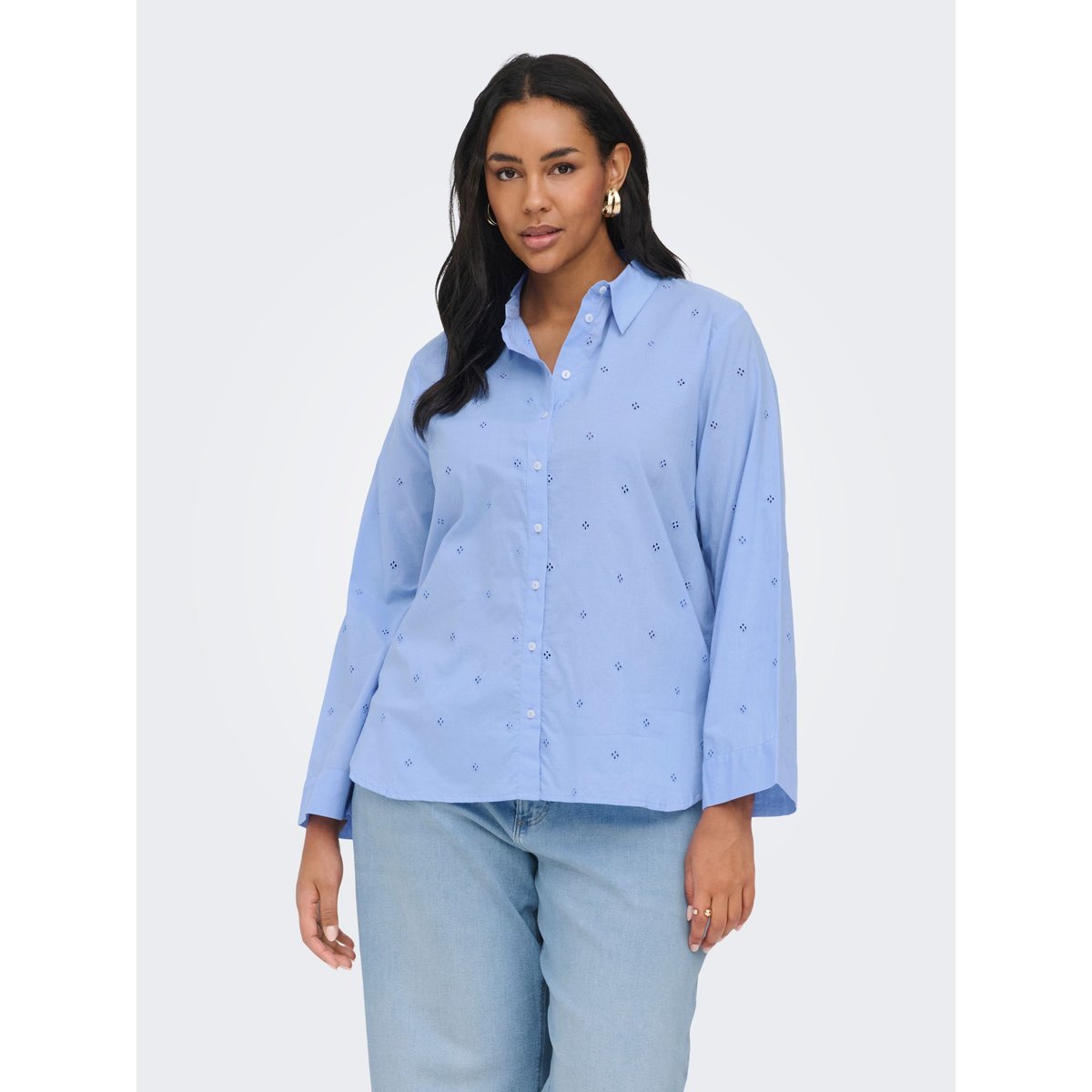 Chemise cornflower blue, ONLY CARMAKOMA
