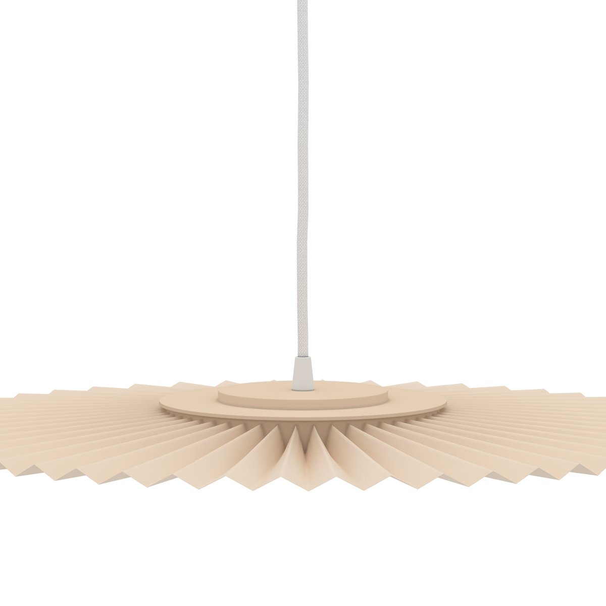 Suspension plafonnier plissée 50 cm, CARMEN sable doré, HARTO