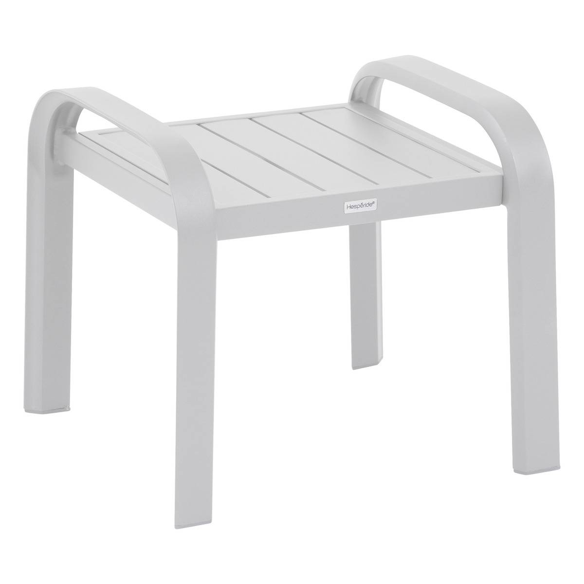 Salon de jardin duo 2 places en aluminium ELYN blanc, HESPERIDE