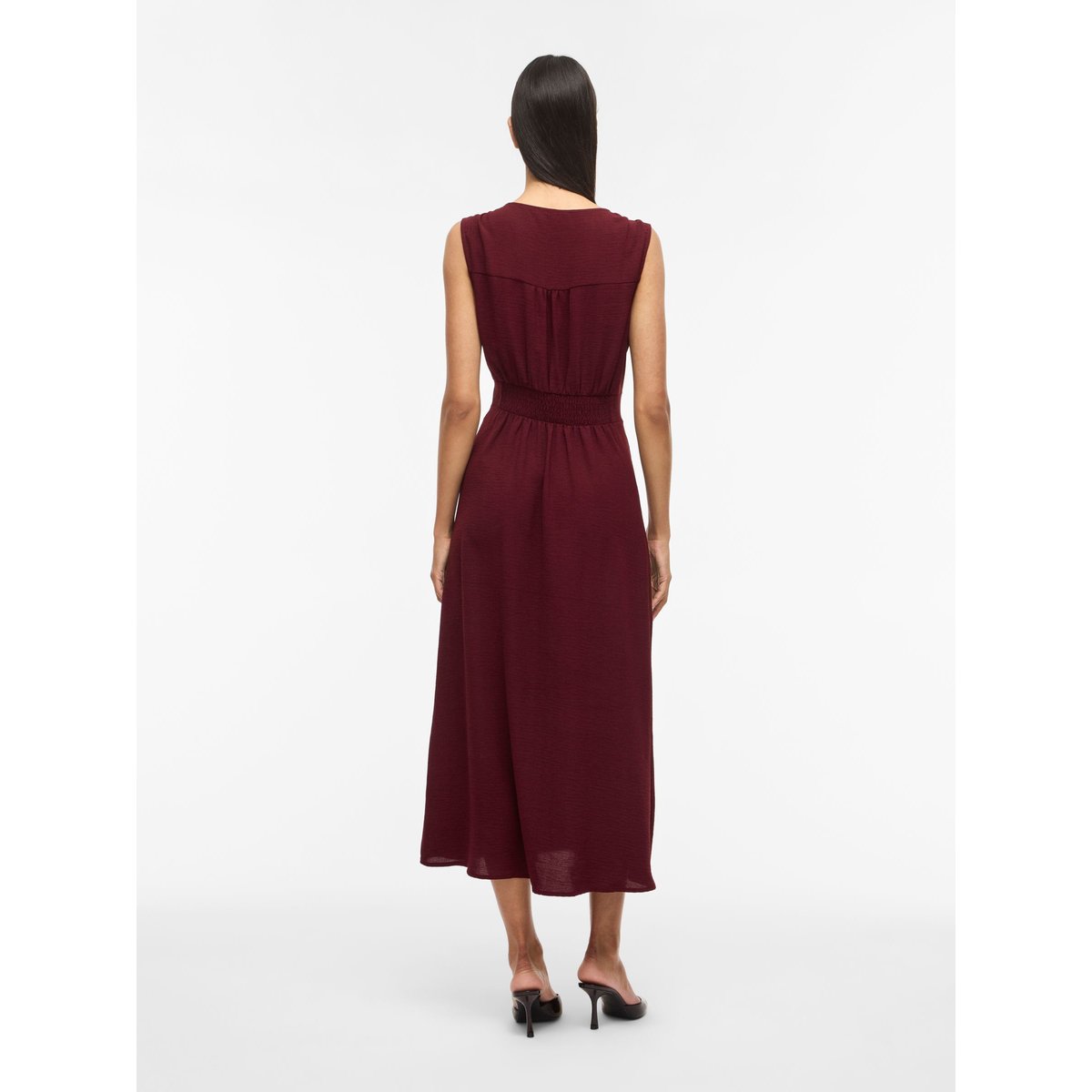 Robe Mi-Longue rouge - port royale1, VILA
