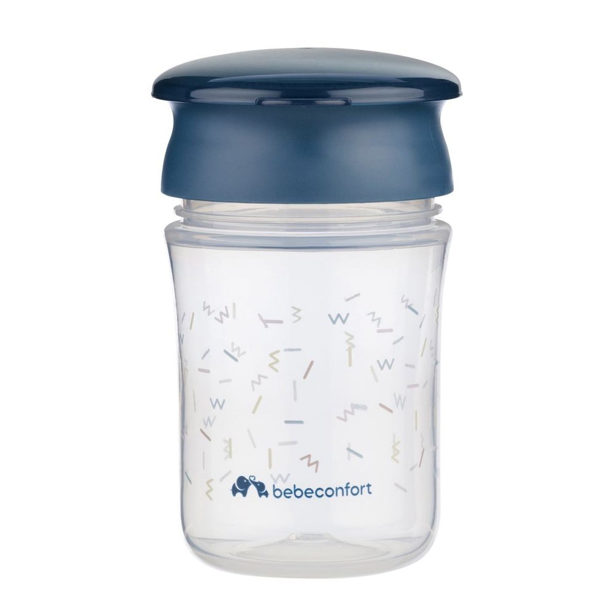 Tasse d'apprentissage 360° - 240 ml Memphis - Bubbly blue couleur unique, BEBECONFORT