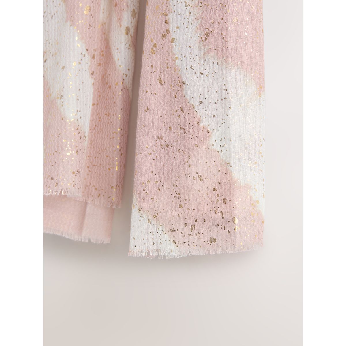 Écharpe légère feuille de marbre rose, NEXT