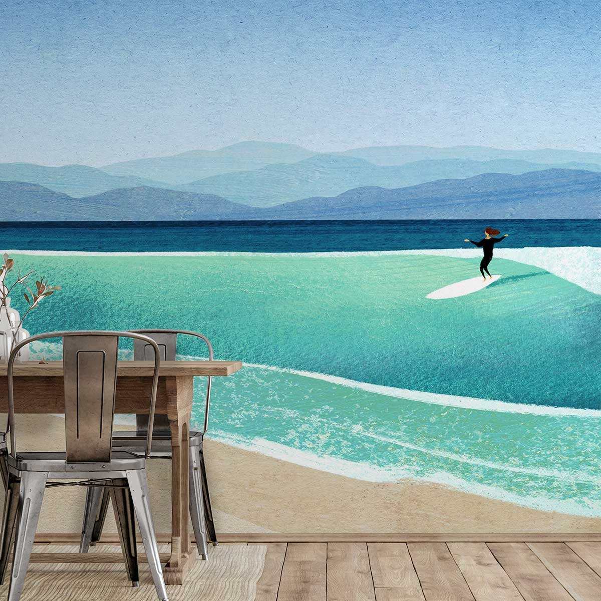 Papier peint l'appel de la vague intissé, HEXOA