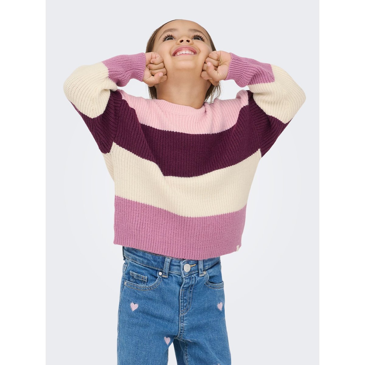 Pull En Maille mauve wine, KIDS ONLY