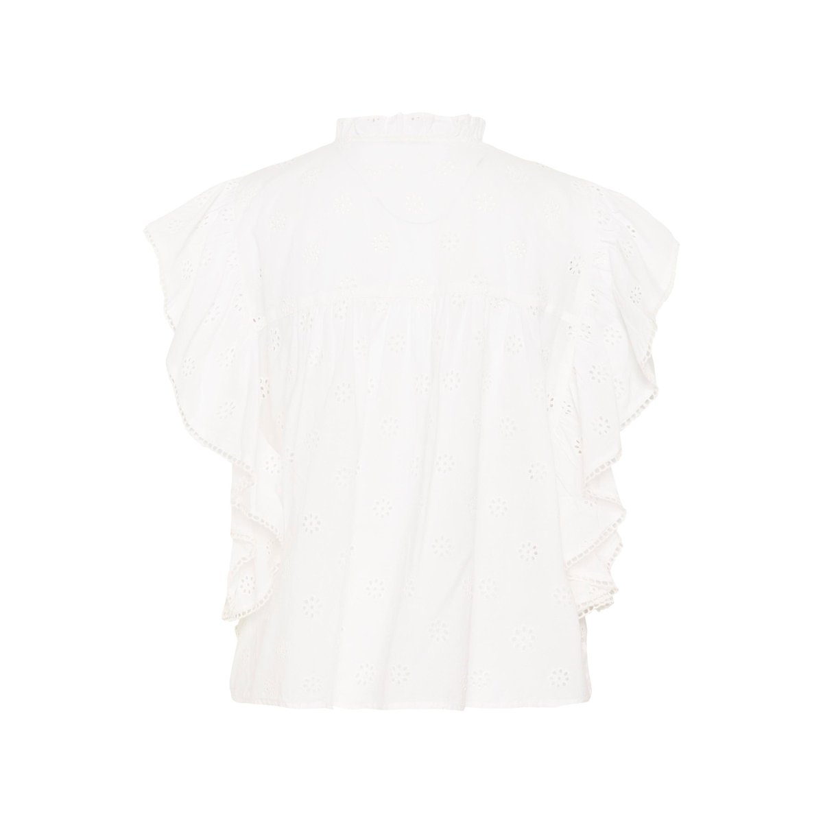 Blouse à manches courtes blanc chalk, KAFFE