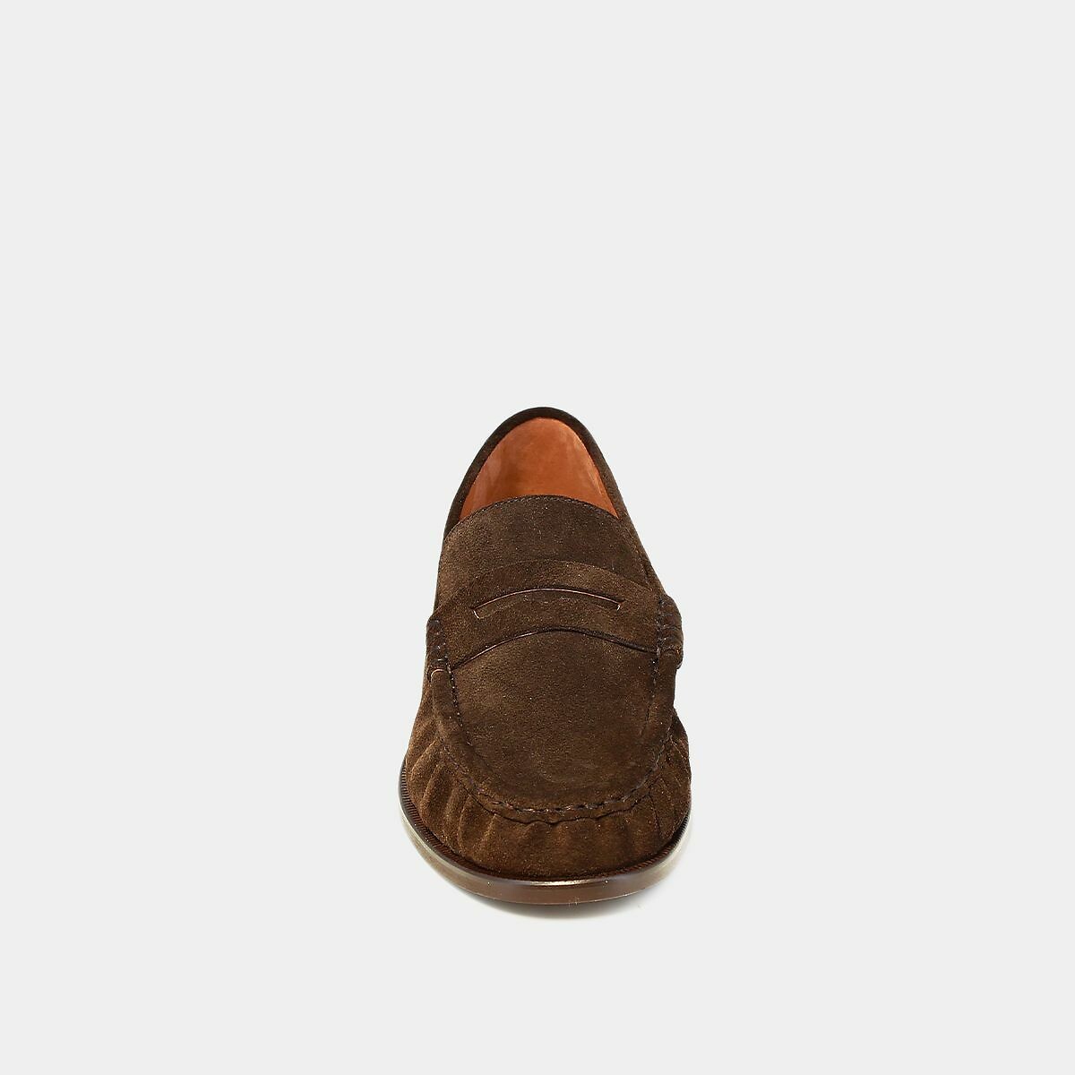 Mocassins em pele (croute), Delice castanho escuro, JONAK