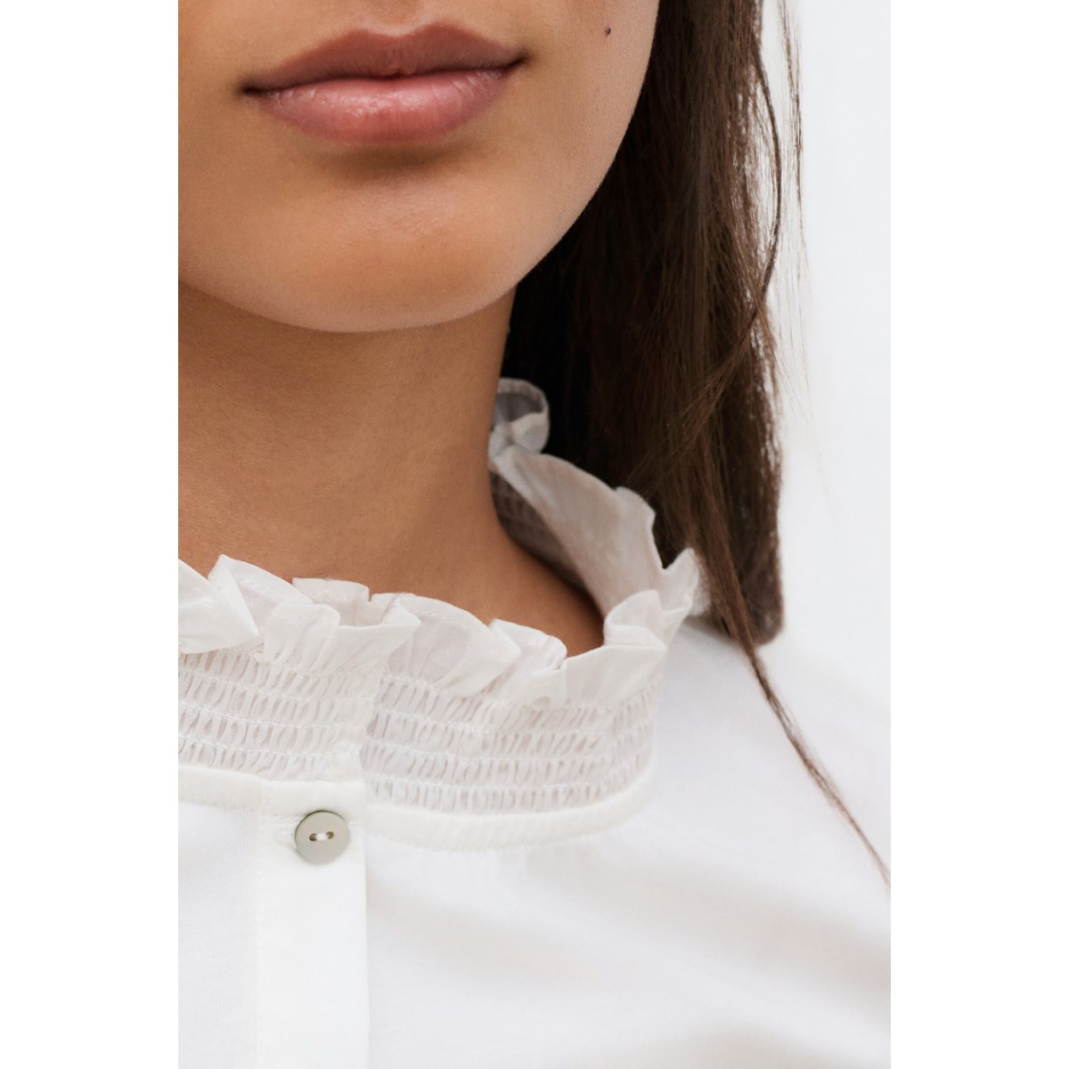 Coupe droite col montant T-SHIRT TBETH ecru, CAROLL