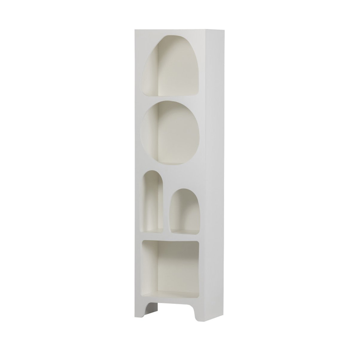 Colonne de rangement en bois 5 niches H180cm- CAZ blanc, WOOOD
