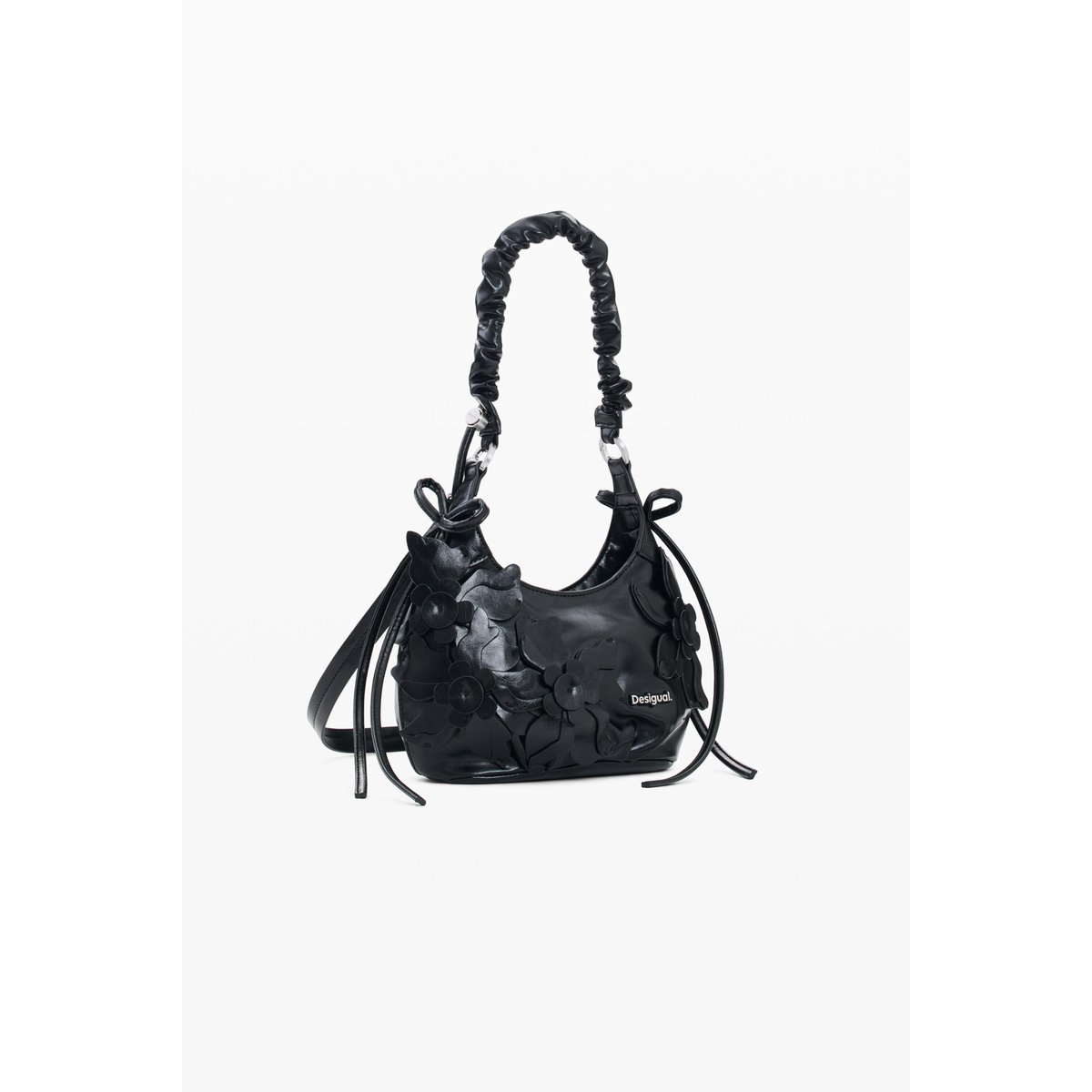 Petit sac effet cuir noir, DESIGUAL