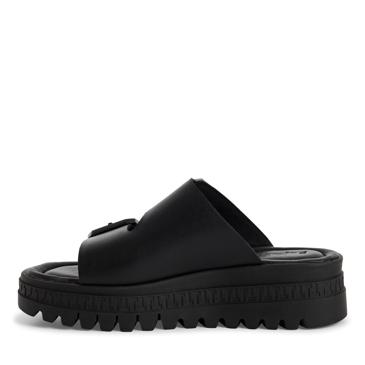 Mule noir cuir, TAMARIS