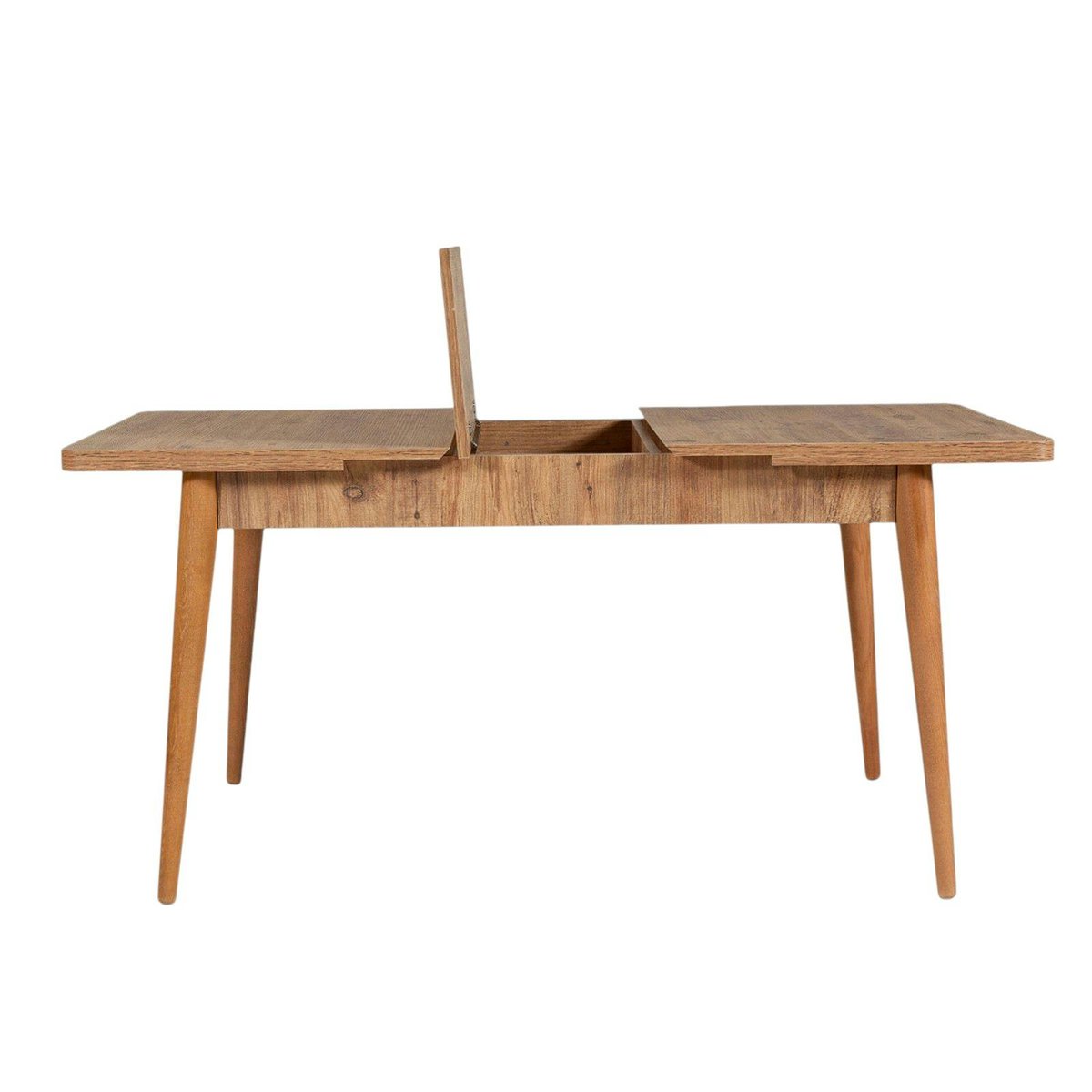 Table extensible 4/6 places - avec rangement ORINA bois clair, PIER IMPORT