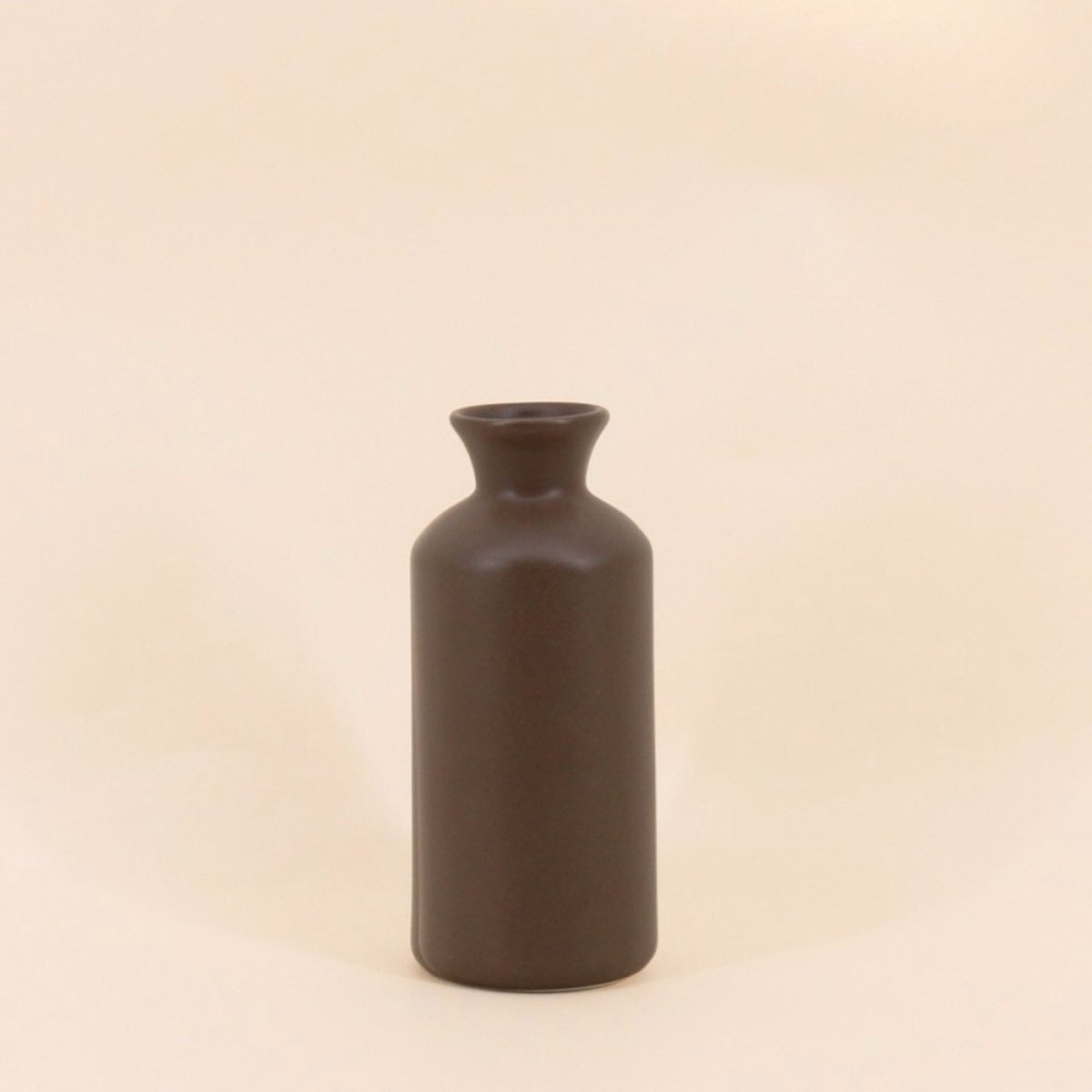 Vase en céramique, H20cm marron, ORNAMI