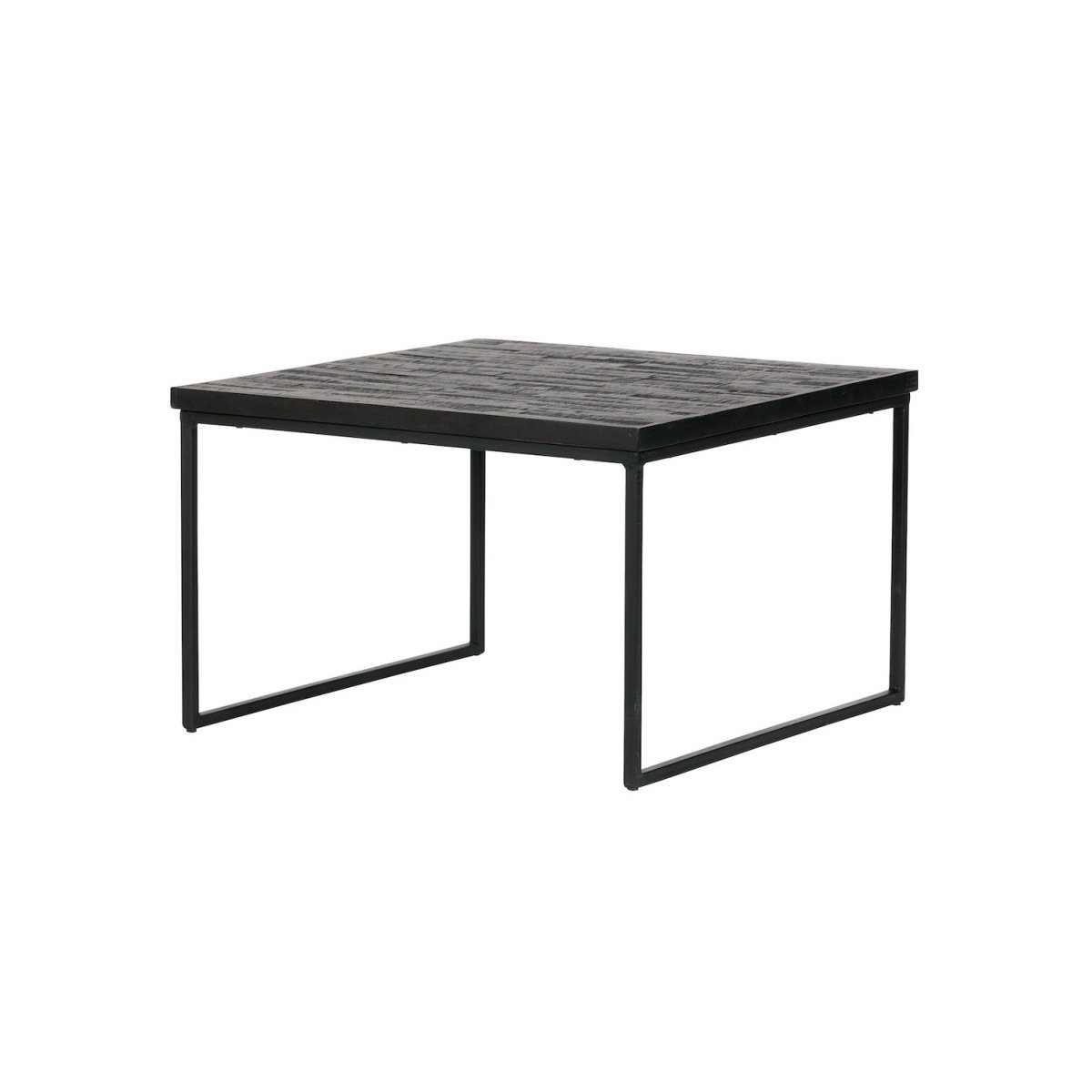 Table d'appoint en teck recyclé - SHARING noir, WOOOD