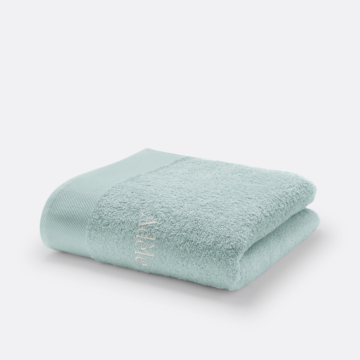 Drap de bain personnalisé 500 g/m², Scenario céladon, LA REDOUTE INTERIEURS