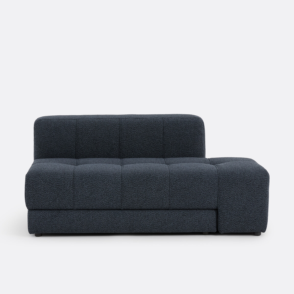 Banquette assise pivotante, droit, modulable, en bouclette fine, FANO bleu, LA REDOUTE INTERIEURS