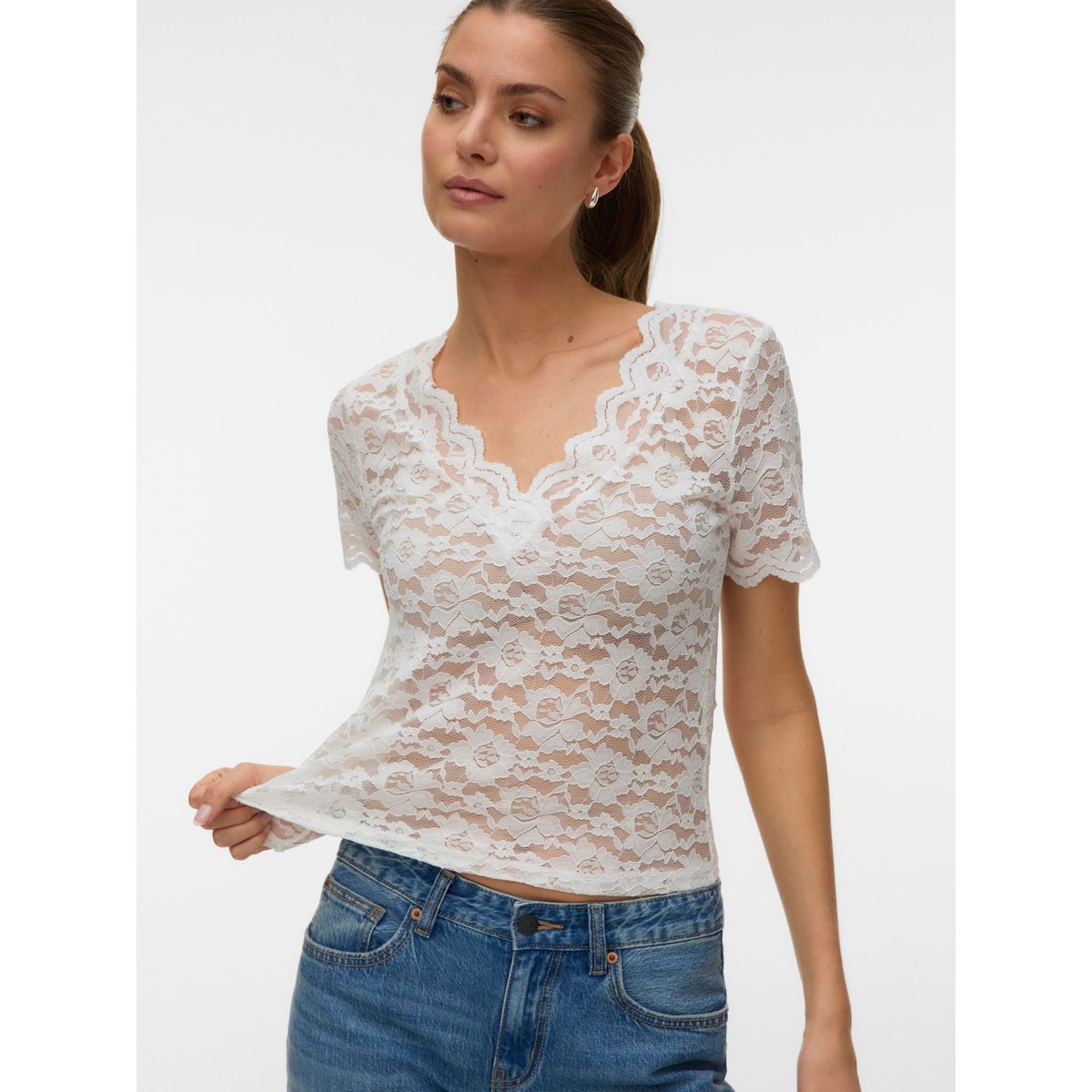 Top star white, VERO MODA