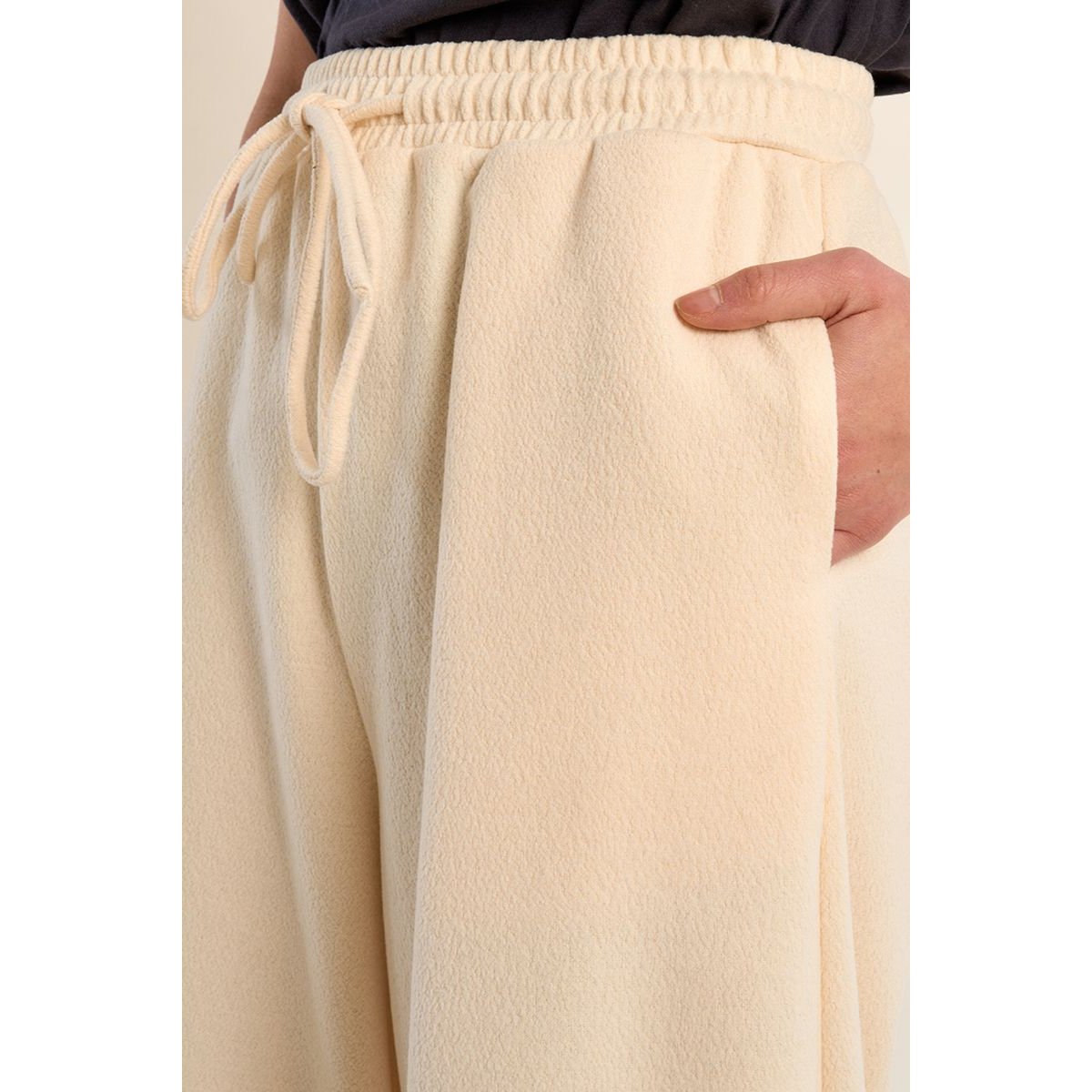 Pantalon jogger évasé cream, MOLLY BRACKEN